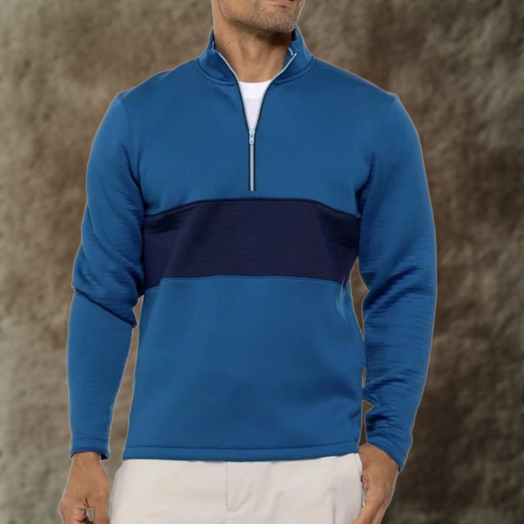 Under Armour Under Armour Pullover Mens XL Blue Storm Golf Quarter Zip Long Sleeve Performance Size US XL / EU 56 / 4 - 1 Thumbnail