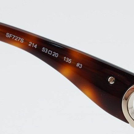 Salvatore Ferragamo Salvatore Ferragamo SF727S 214 Sunglasses Havana Butterfly Size ONE SIZE - 9 Thumbnail