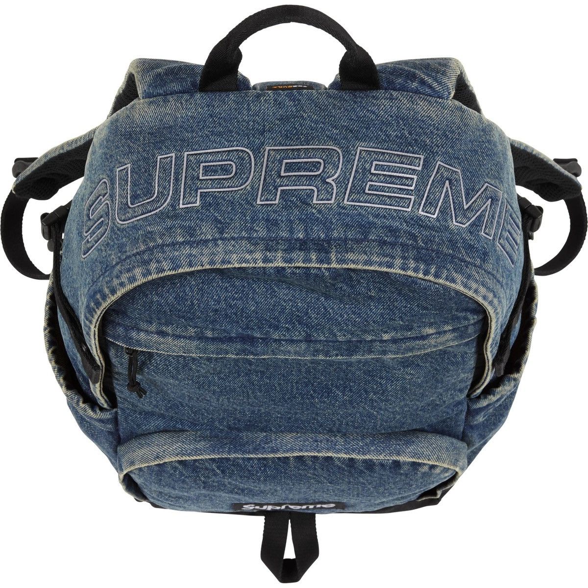 Supreme Supreme Denim Backpack Washed Indigo Reflective Logo SS25 Size ONE SIZE - 6 Thumbnail