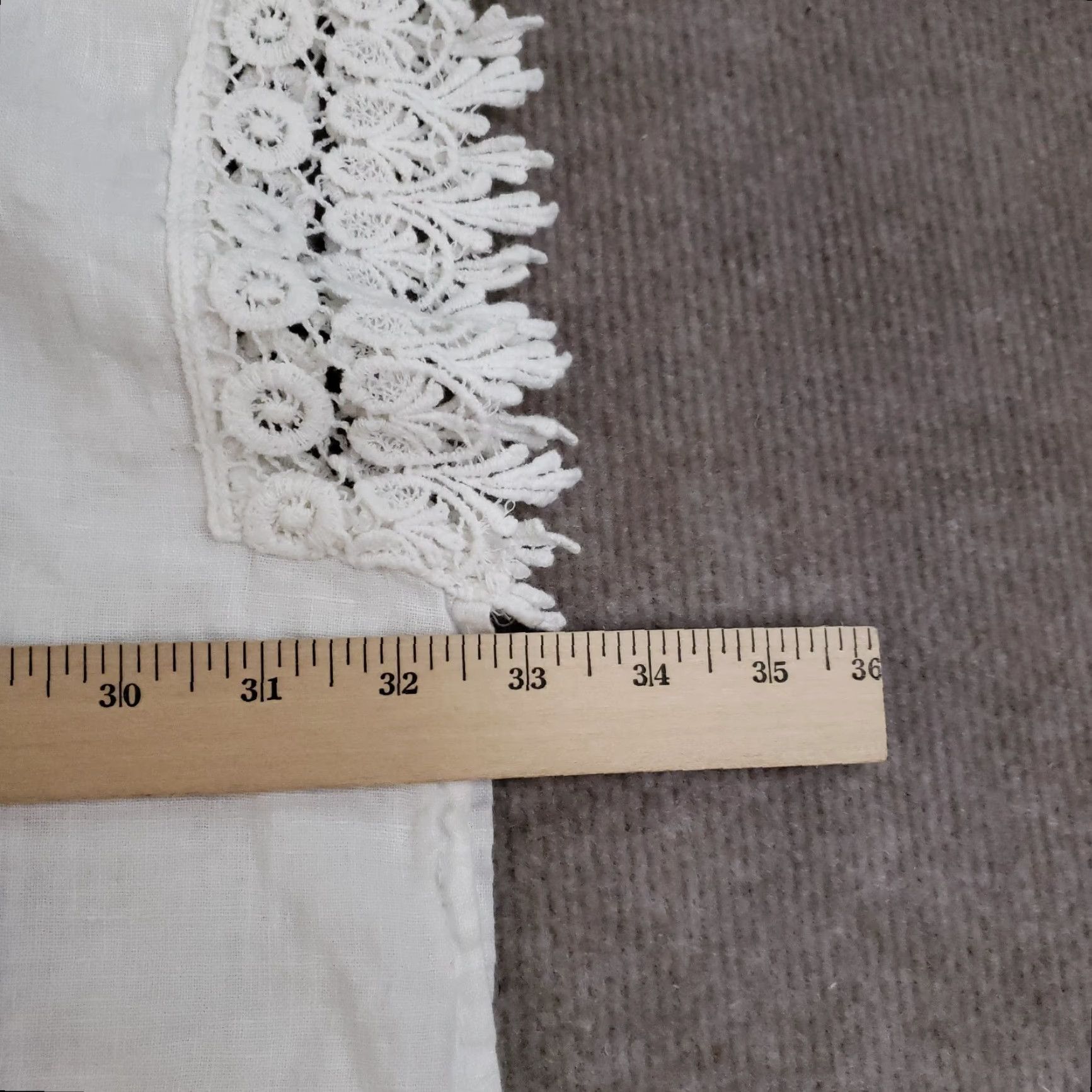 Vintage Bellambra Linen Blouse Womens Large White V-Neck Short Sleeve Casual Tunic Lagenlook Size L / US 10 / IT 46 - 3 Thumbnail