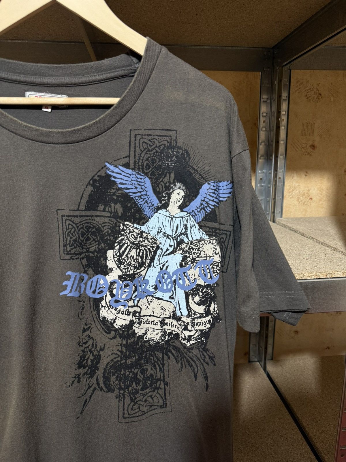 Boycott × Japanese Brand Vintage 90’s Sun Faded Boycott Angel Retro T-Shirt Y2K Hype Size US XL / EU 56 / 4 - 3 Thumbnail