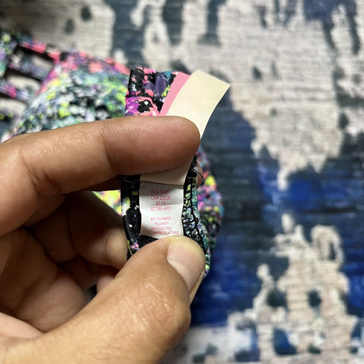 Designer × Swims × Victoria's Secret Victoria Secret Abstract Design Swim Bra Size ONE SIZE - 7 Thumbnail