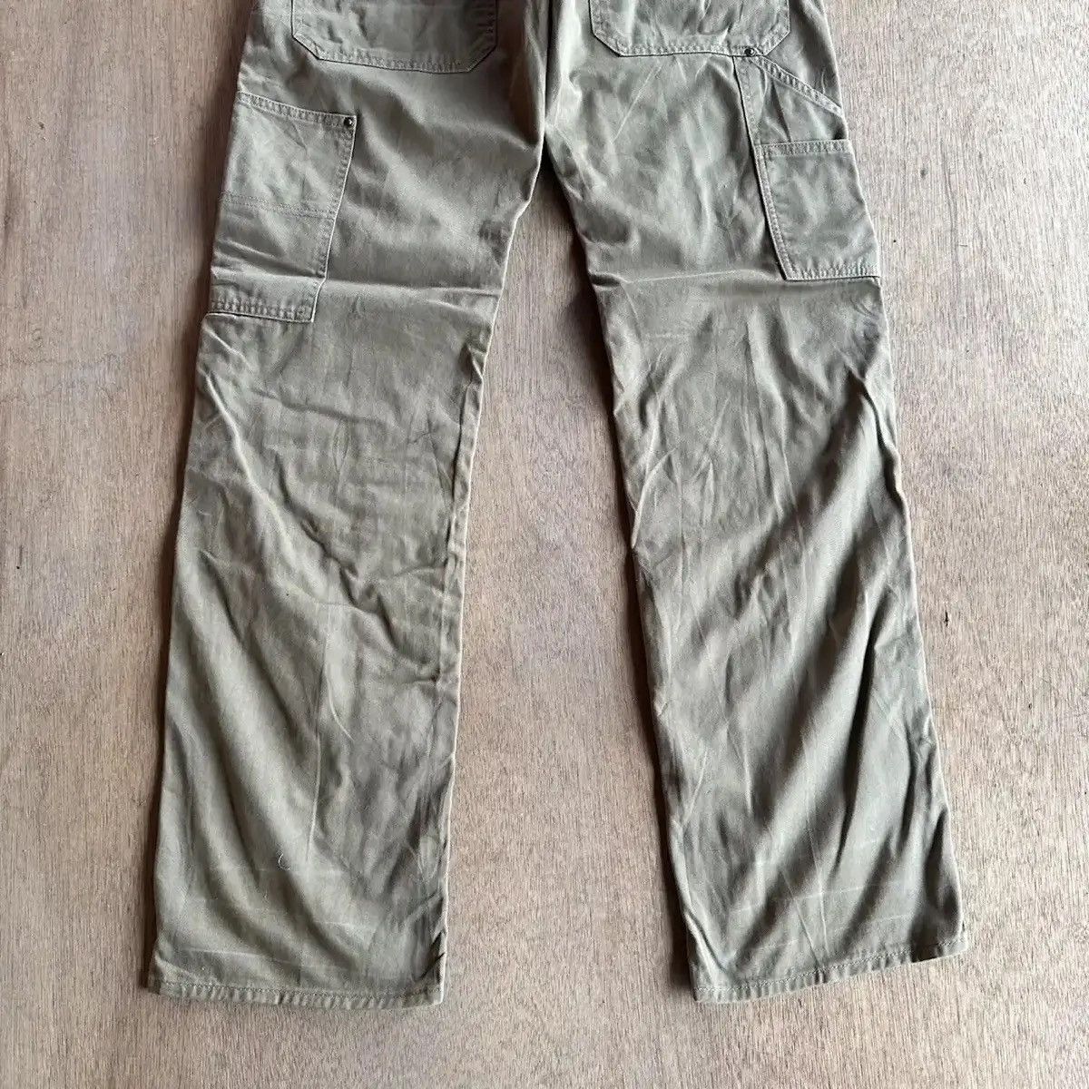 Tornado Mart VINTAGE FREEGATE WORK WEAR DOUBLE KNEE CINCH BACK TROUSERS Size US 32 / EU 48 - 13 Thumbnail