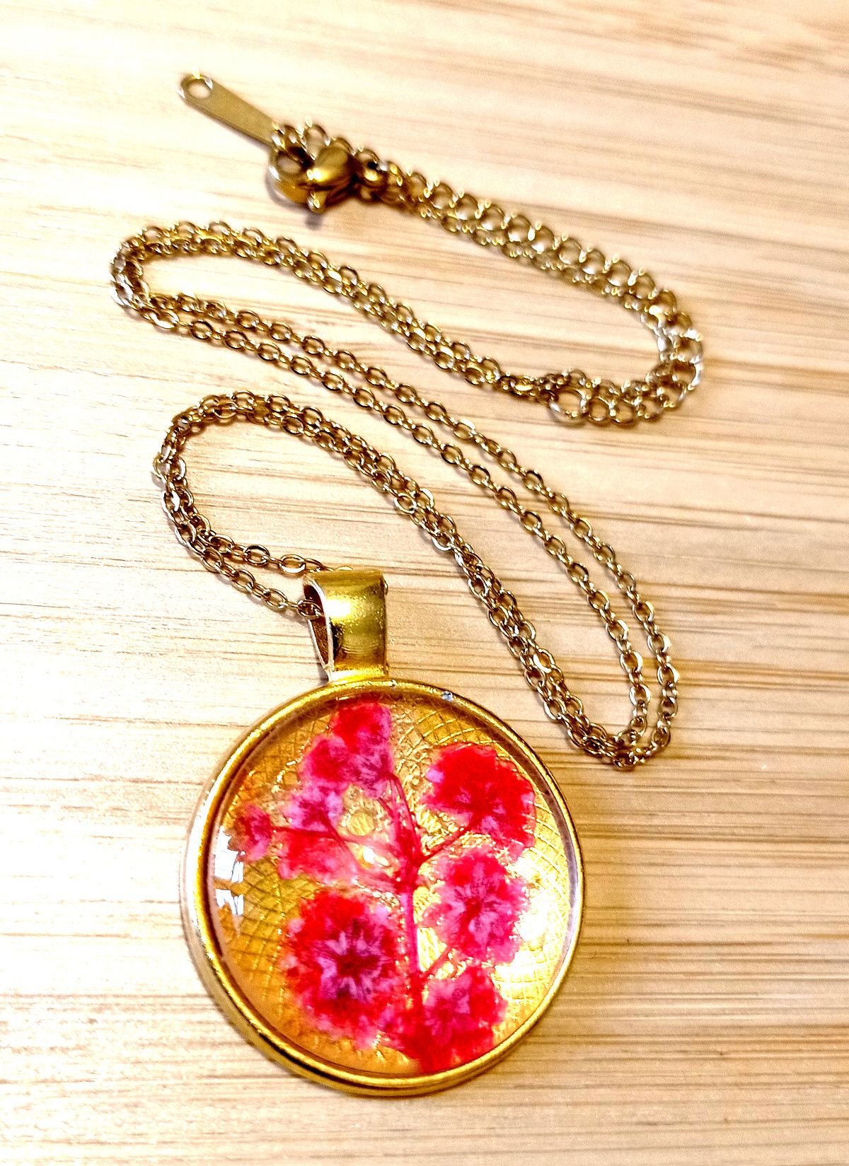 Hysteric Glamour × Vintage Stunning Flower Natural Plant Gold Necklace Unique RARE Size ONE SIZE - 1 Thumbnail