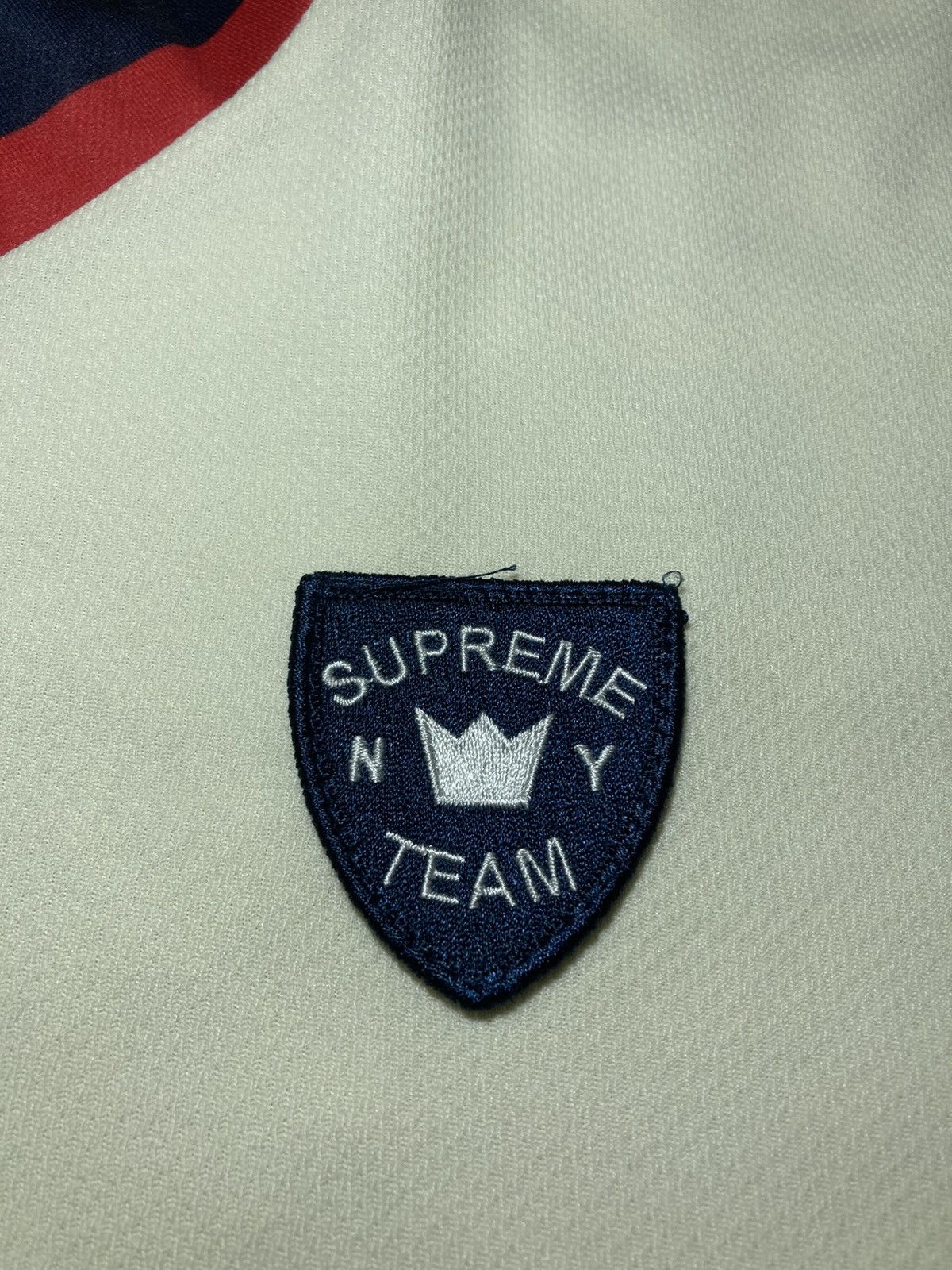 Supreme 90s Supreme NY Team Soccer Shirt Jersey Football 2000s Cream Size US M / EU 48-50 / 2 - 4 Thumbnail