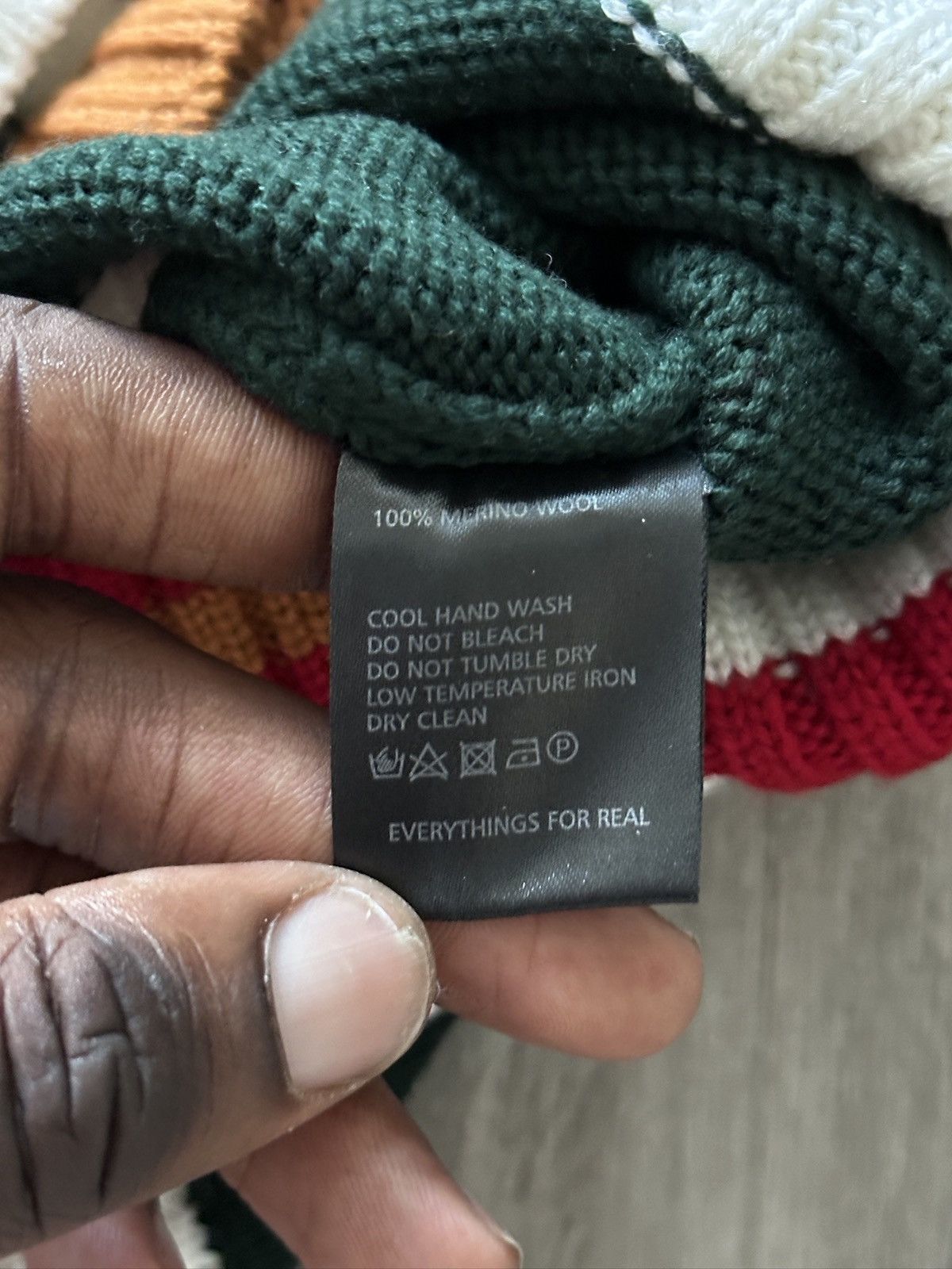 Wales Bonner Green Trim Cardigan Sweater SSENSE Exclusive Size US M / EU 48-50 / 2 - 5 Thumbnail