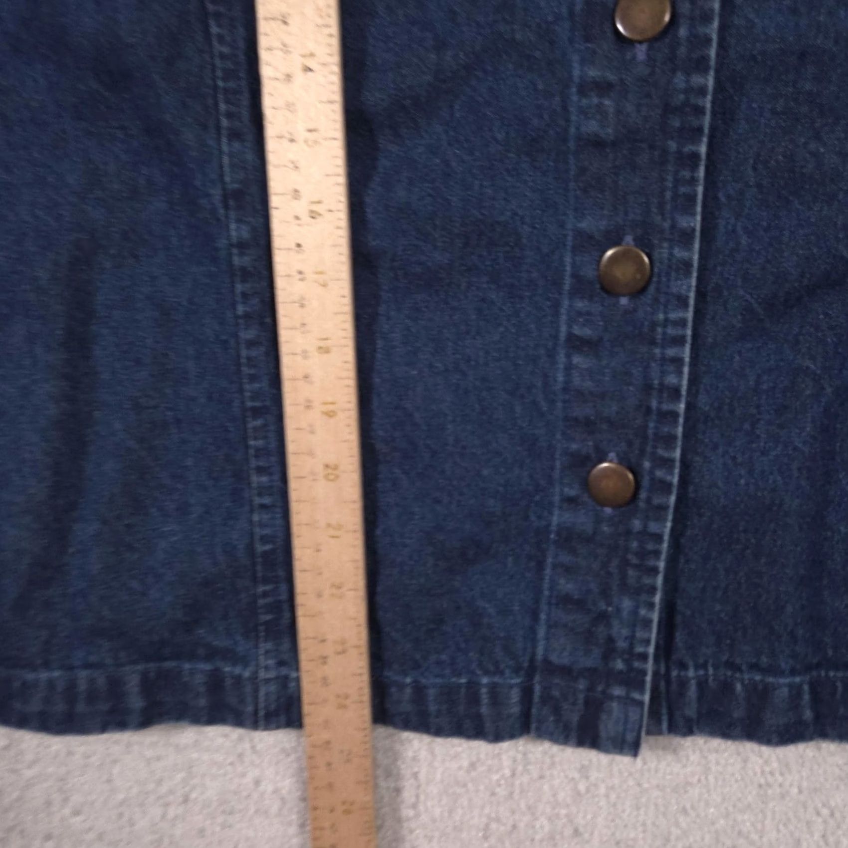 Denime VINTAGE NorthCrest Jacket Womens Large Blue Denim Fair Isle Pinecone Embroidered Holiday Size L / US 10 / IT 46 - 7 Thumbnail