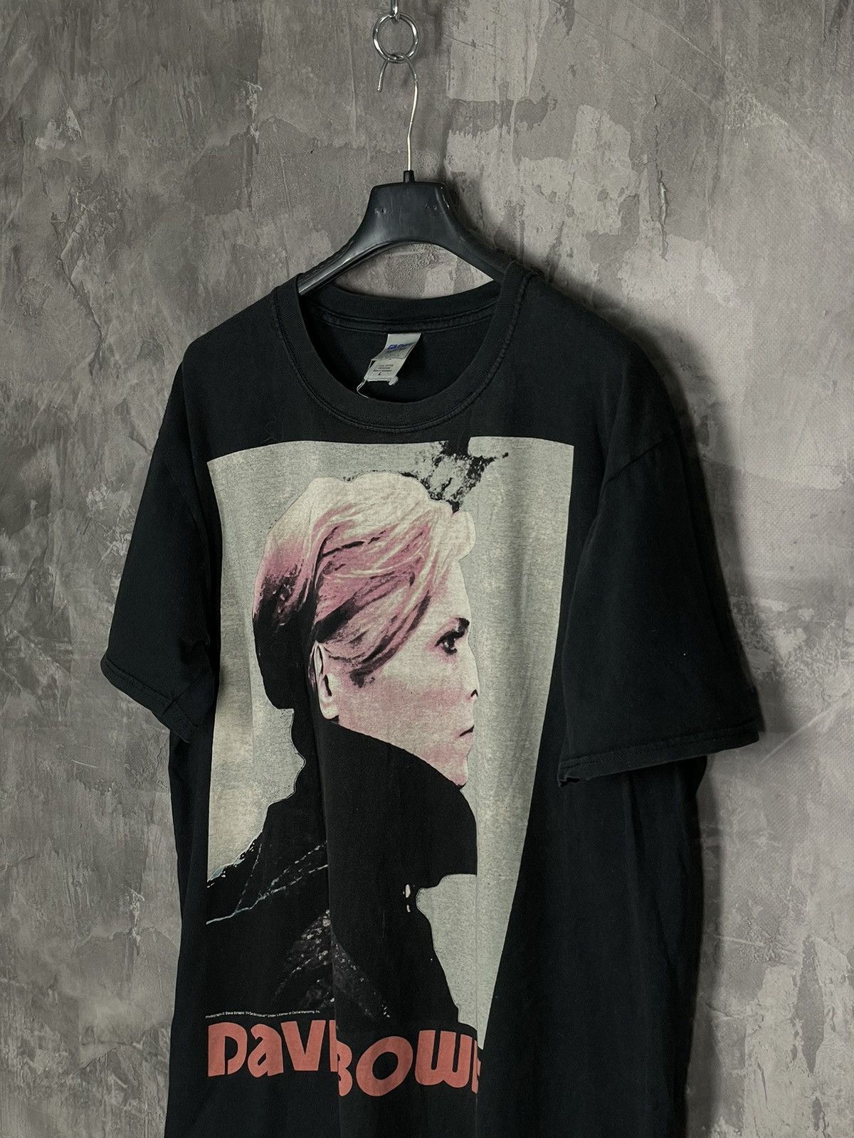 Band Tees × Vintage Vintage Y2K David Bowie Distressed Portrait T-Shirt Size US L / EU 52-54 / 3 - 7 Thumbnail