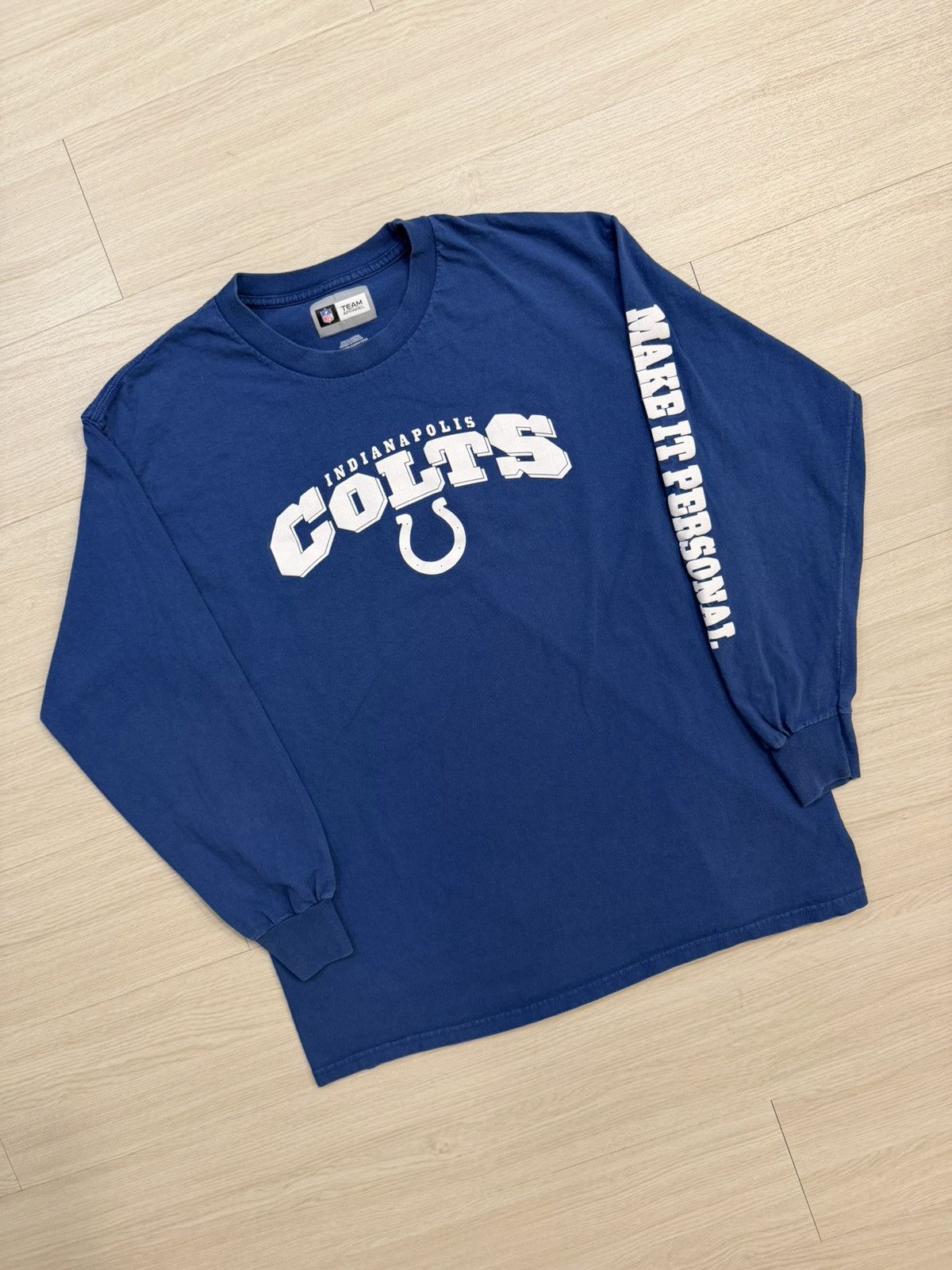 NFL NFL Indianapolis Colts Blue Long Sleeve Shirt Size US L / EU 52-54 / 3 - 2 Thumbnail