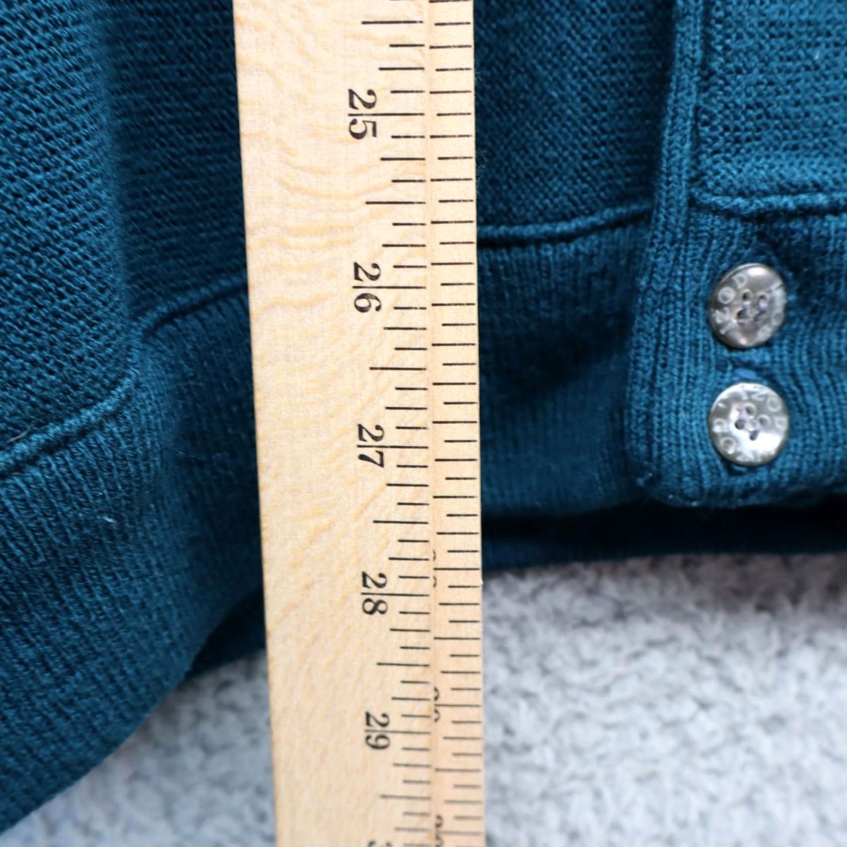 Izod VINTAGE IZOD Cardigan Sweater Men XL Green 80s 90s Classic American knitwear V-Neck Buttons Suited for Business Size US XL / EU 56 / 4 - 4 Thumbnail