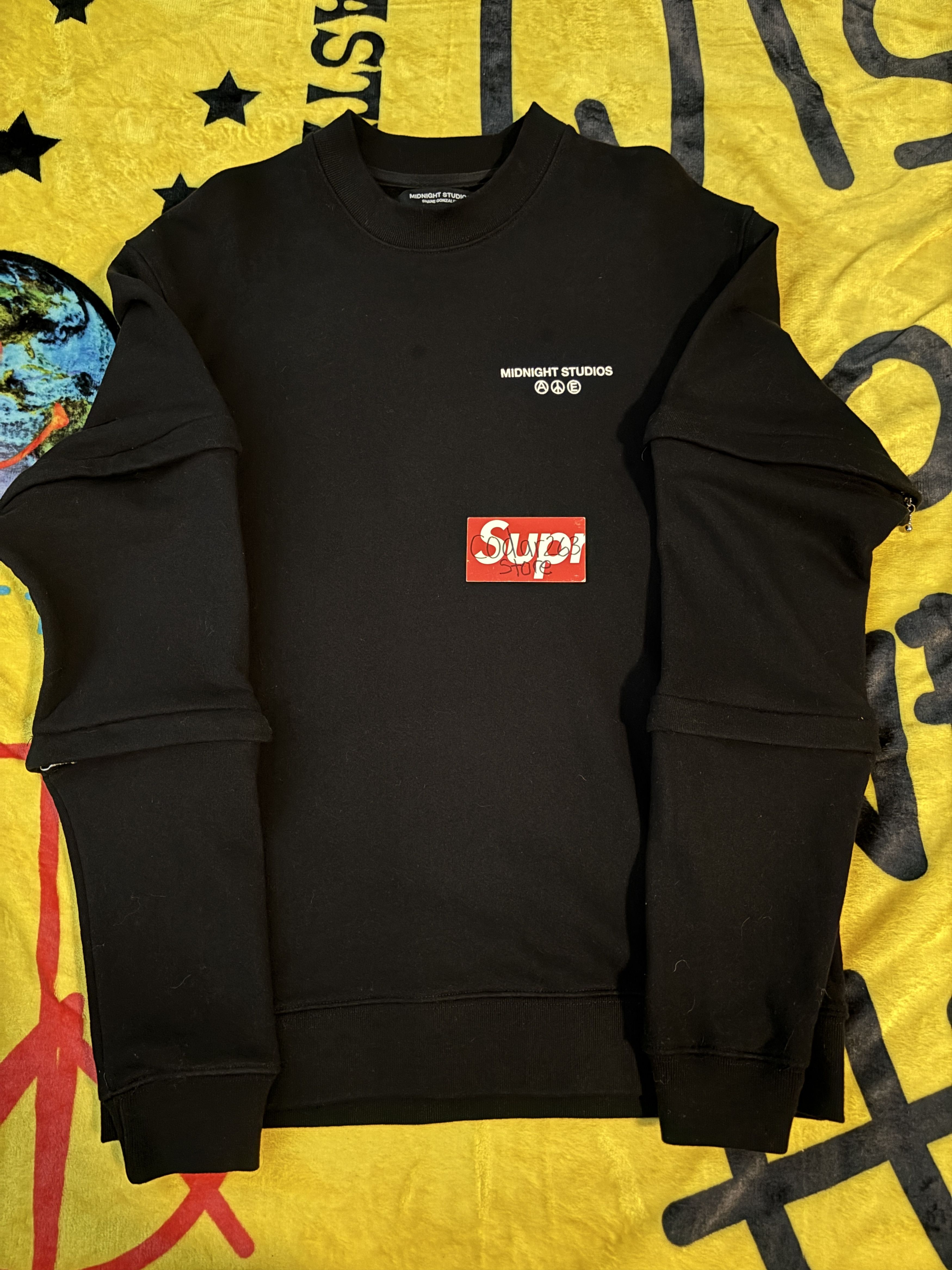 Midnight Studios Zip Layered Logo Crewneck - Midnight Studios AWGE Size US S / EU 44-46 / 1 - 3 Thumbnail