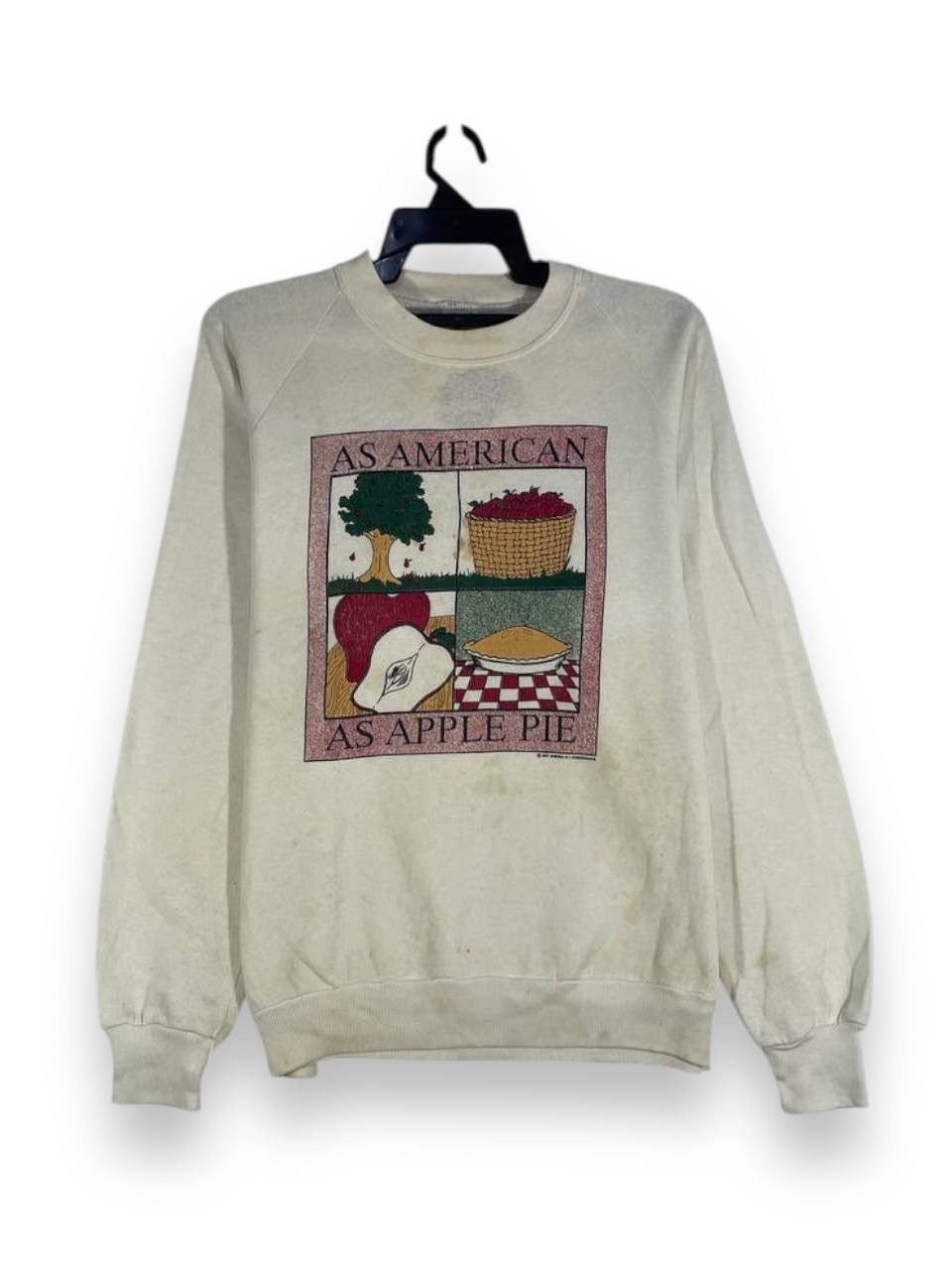 Other Vintage 90s art as american as apple sweatshirt size L Size US L / EU 52-54 / 3 - 1 Thumbnail