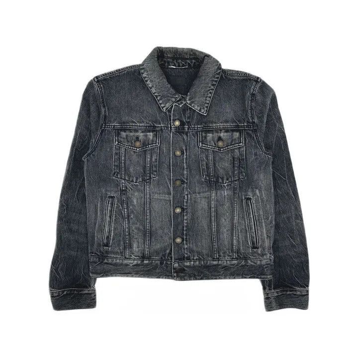 Saint Laurent Black Long Sleeve Denim Jacket-2507