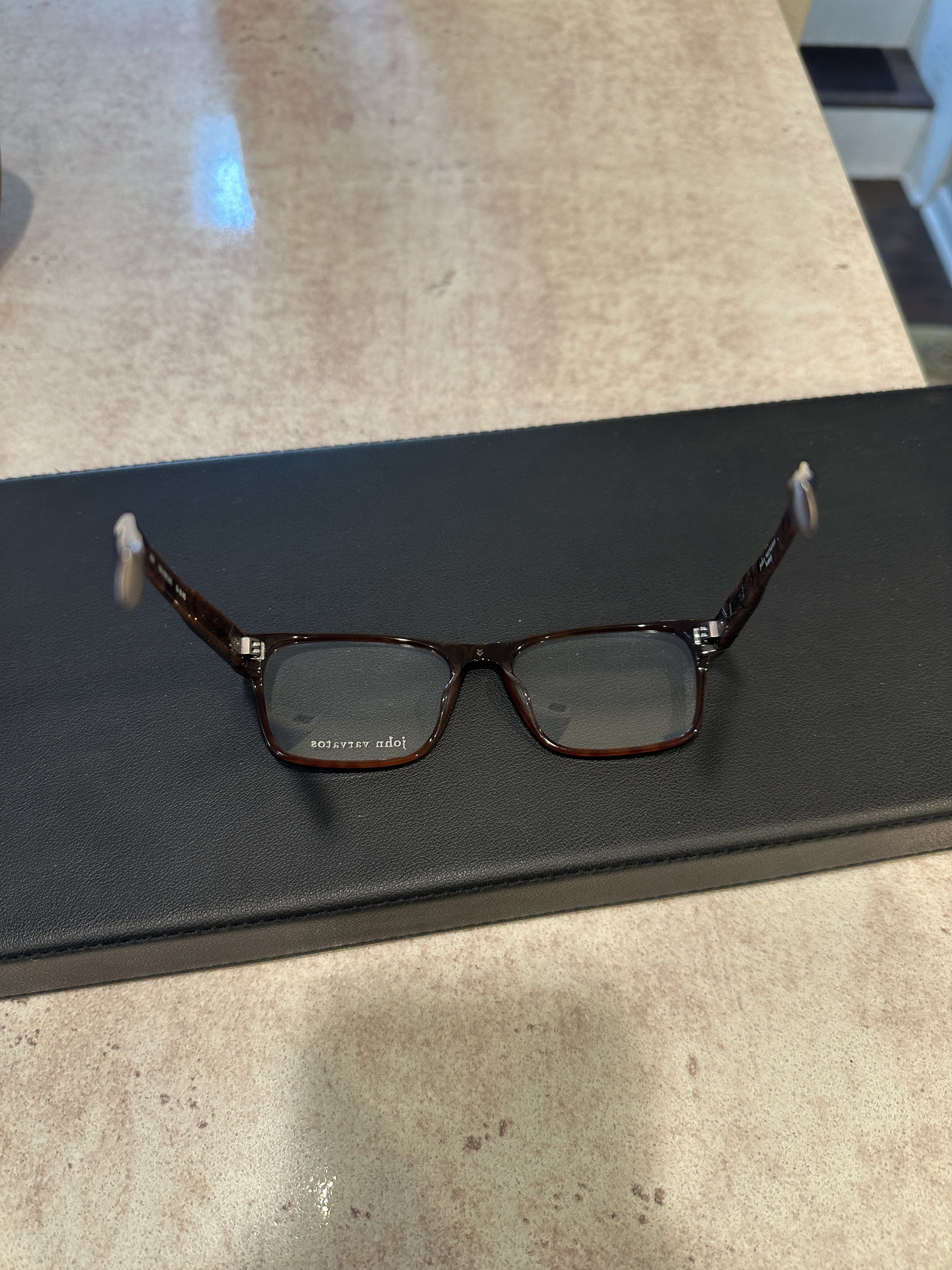 John Varvatos V409 56-18-145 Navy/Brown Glasses Size ONE SIZE - 6 Thumbnail