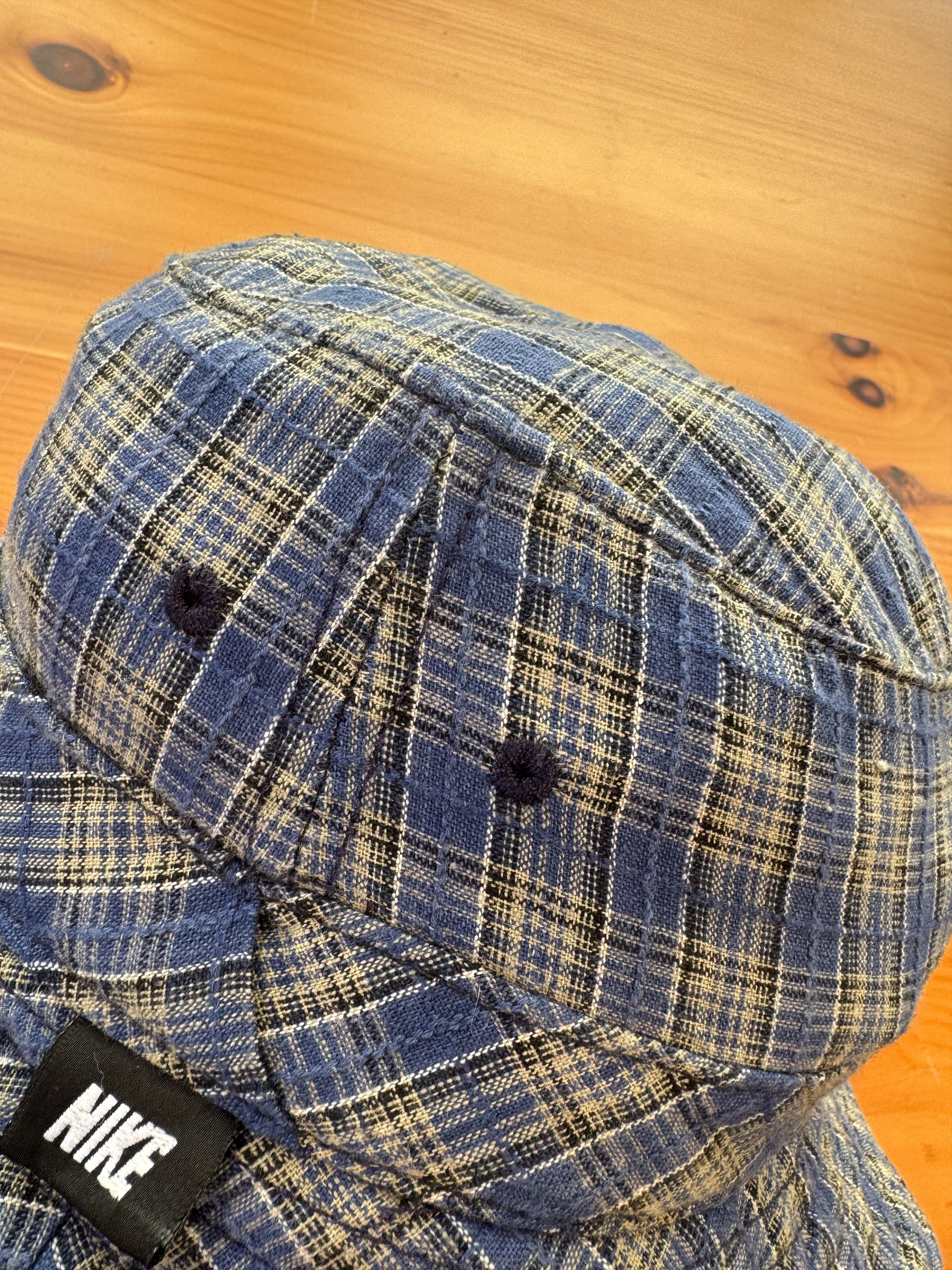 Nike Vintage 90's Nike Plaid Bucket Hat Size ONE SIZE - 3 Thumbnail