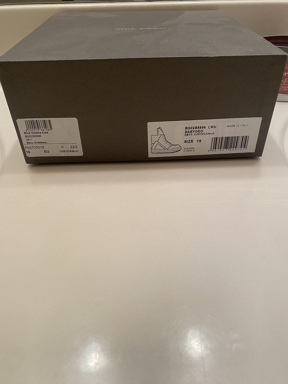 Rick Owens Size 19 BABY GEOBASKET Size ONE SIZE - 9 Thumbnail