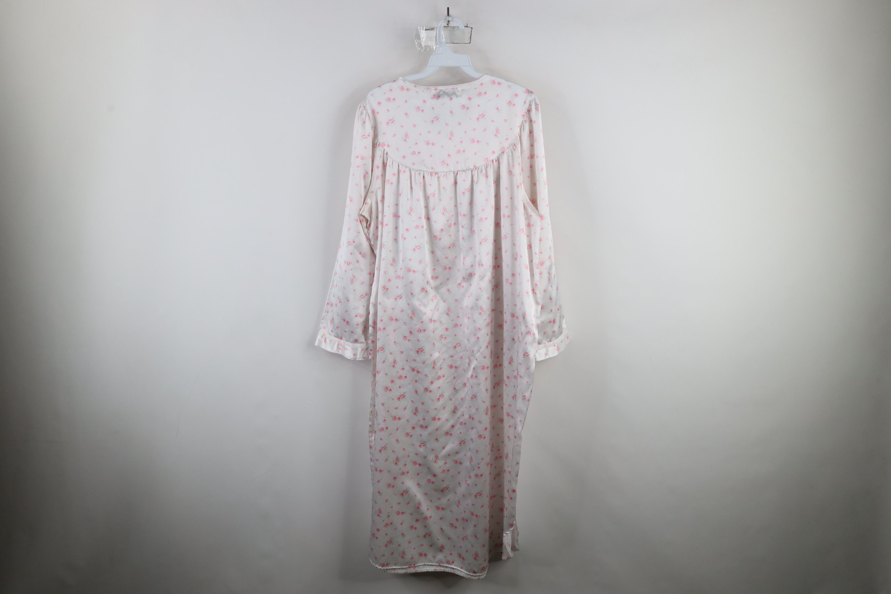 Vintage Vintage 90s Miss Elaine Lace Flower Night Gown Sleep Size M / US 6-8 / IT 42-44 - 12 Thumbnail