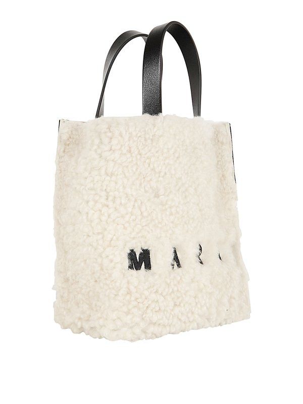 Marni o1y1125 Size : OS / Handbag in White/Black Size ONE SIZE - 3 Thumbnail