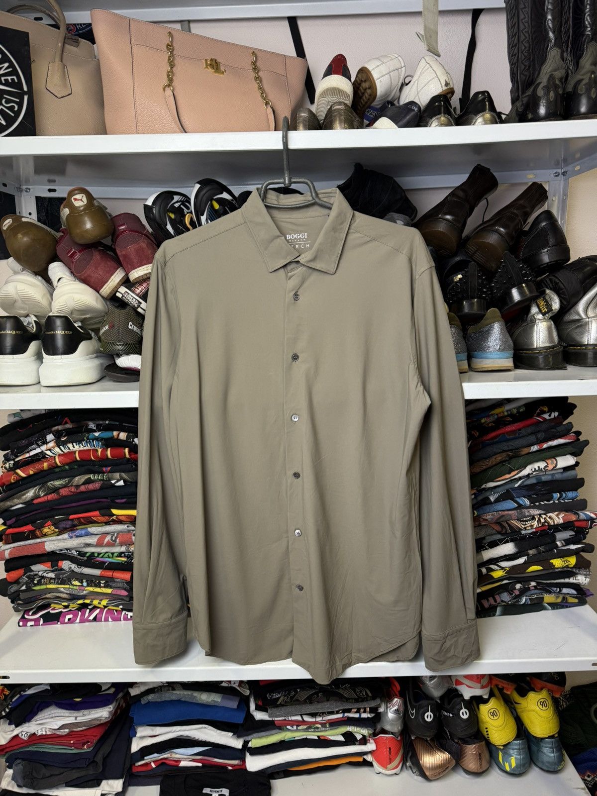 Boggi Boggi Milano Btech Shirt Button Up Size US L / EU 52-54 / 3 - 1 Thumbnail