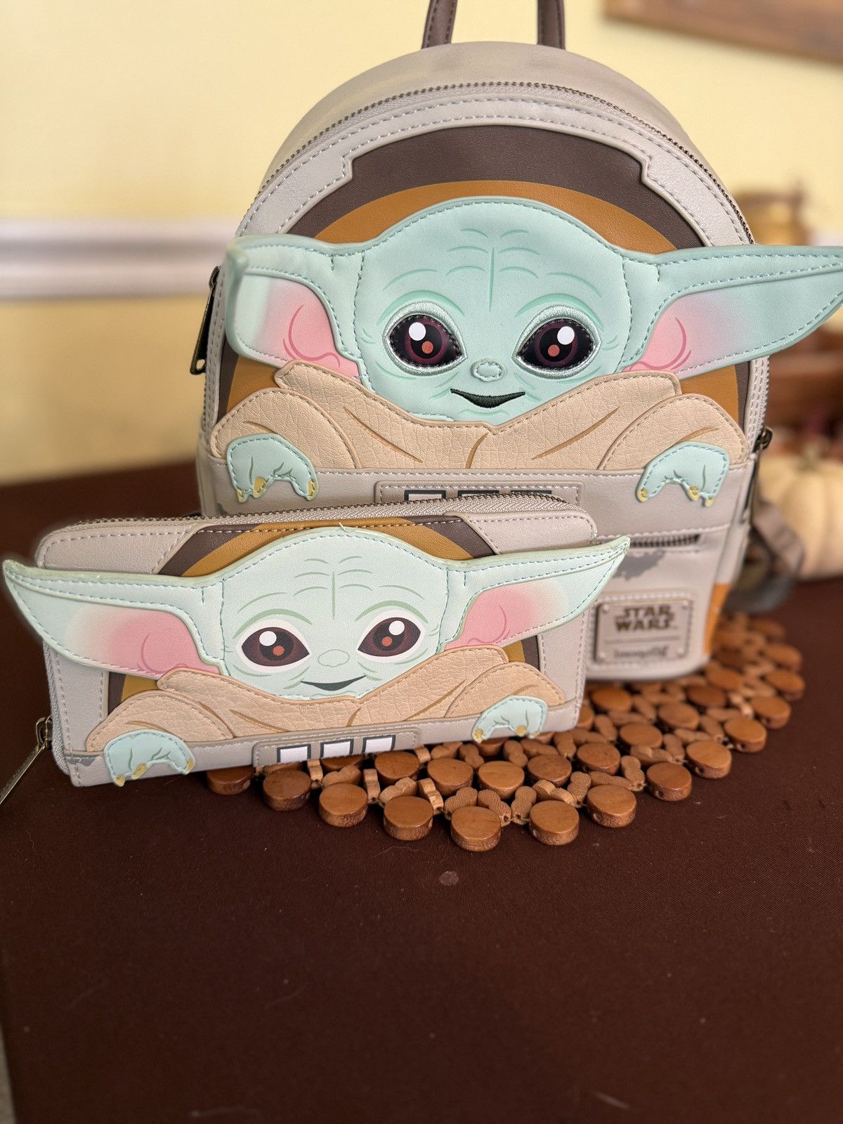 Star Wars YODA LOUNGEFLY STAR WARS BACKPACK AND MATCHING WALLET Size ONE SIZE - 2 Thumbnail