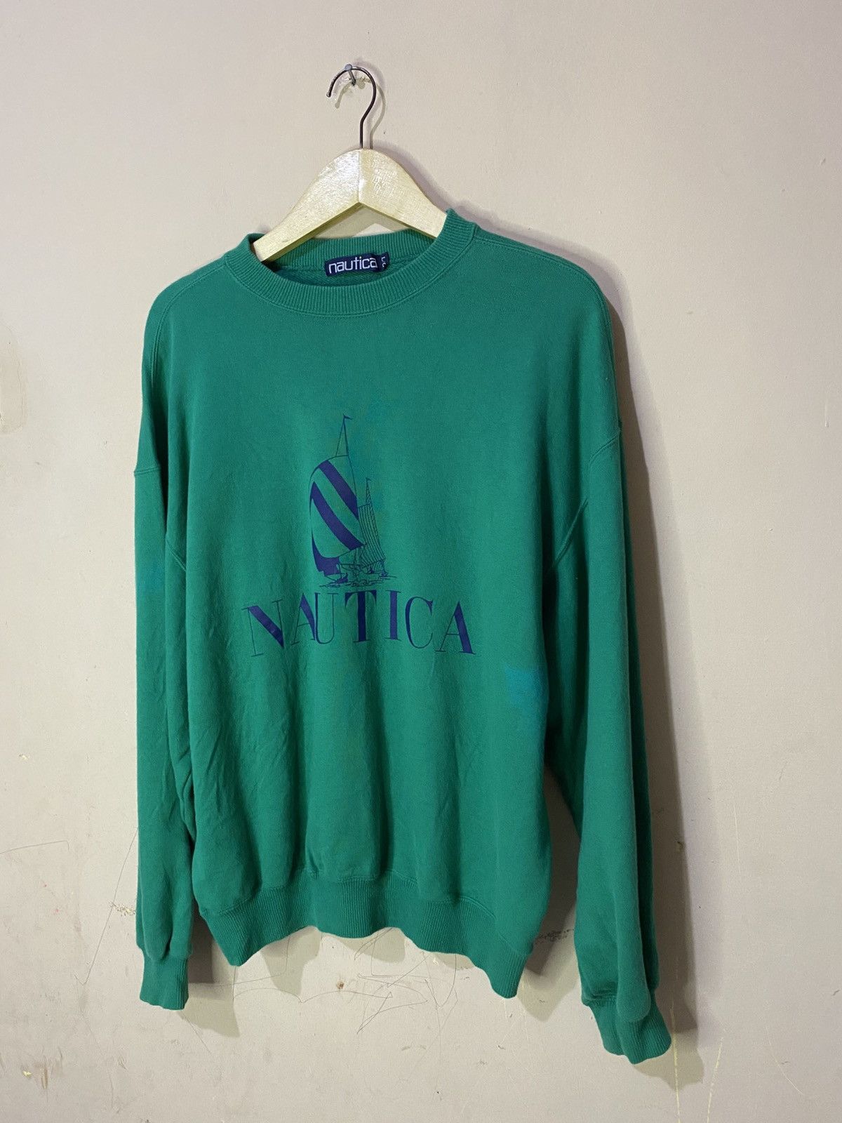 Nautica 90s Vintage Nautica Big Logo Sweatshirt Size US L / EU 52-54 / 3 - 2 Thumbnail