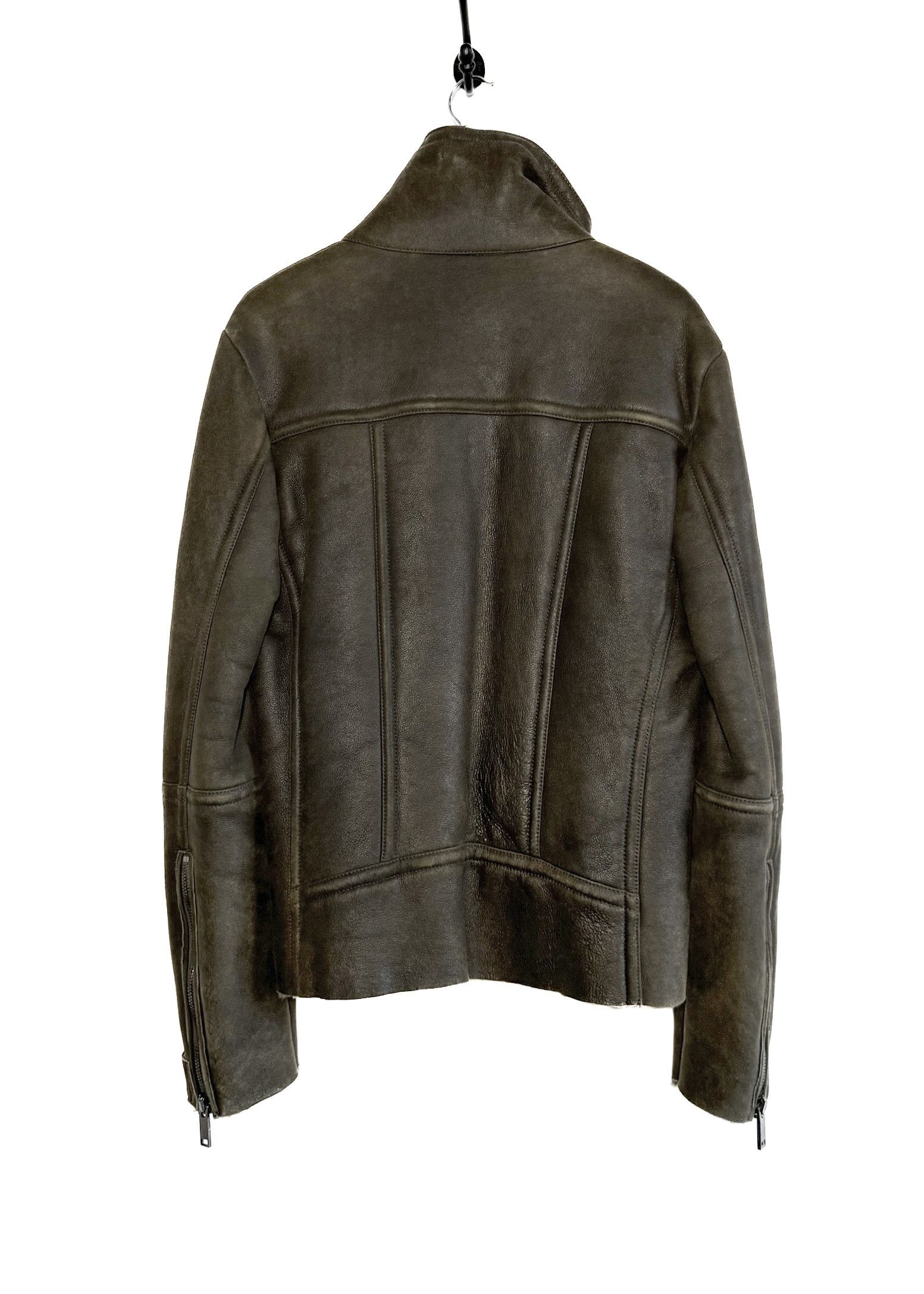 Pringle Of Scotland Pringle of Scotland Olive Green Shearling Coat Size US L / EU 52-54 / 3 - 5 Thumbnail