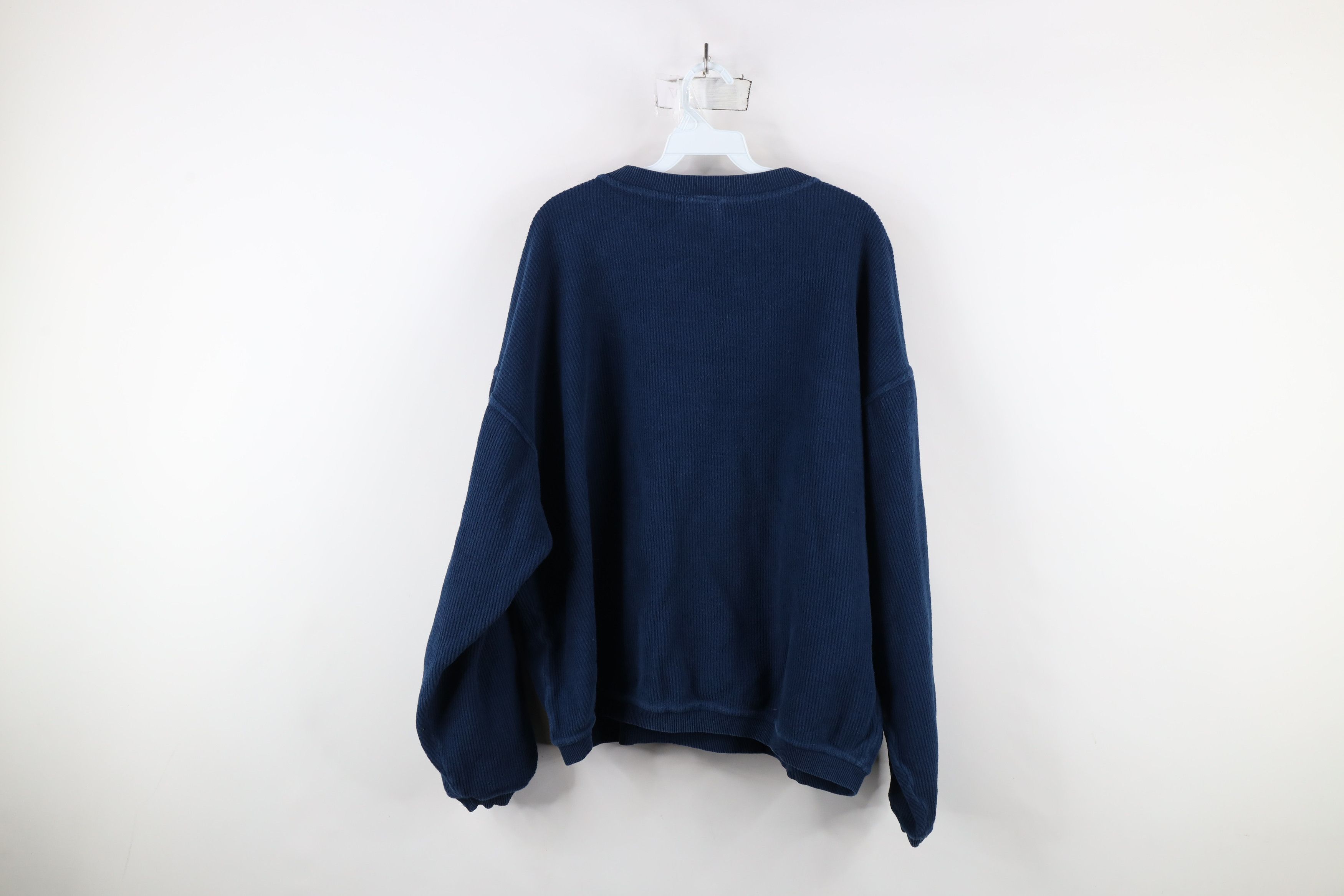Vintage Vintage 90s Planet Hollywood Miami Ribbed Sweater Blue Size US L / EU 52-54 / 3 - 8 Thumbnail