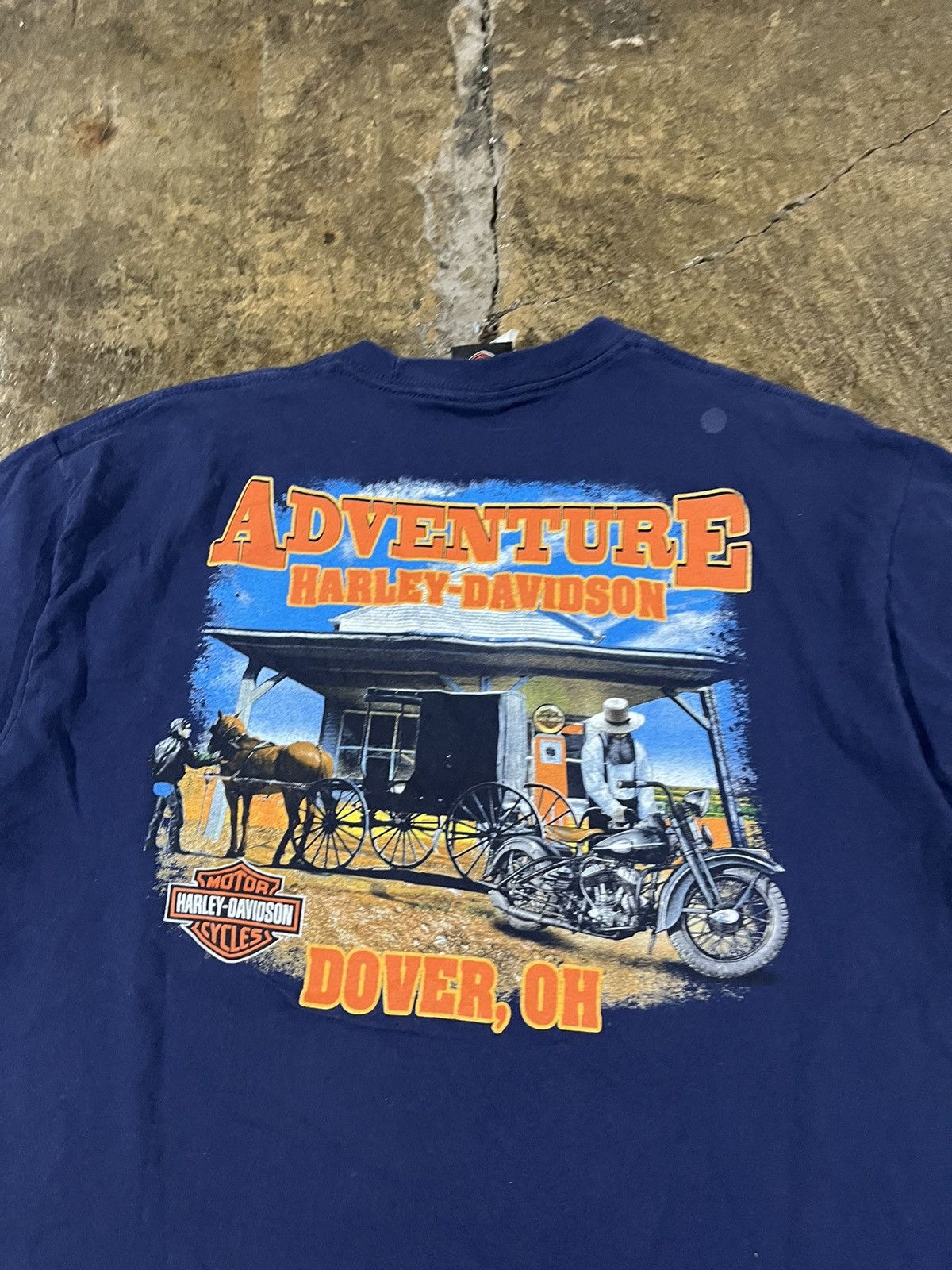Harley Davidson × Vintage Crazy Vintage Harley Davidson Logo Tee Grunge Biker Skater Size US XL / EU 56 / 4 - 10 Thumbnail