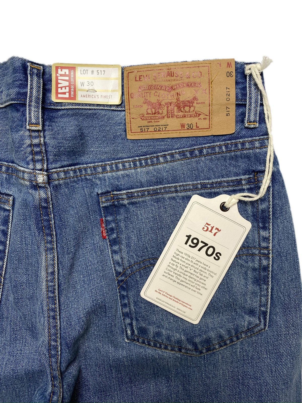 Levi's Vintage Clothing Levi’s LVC 517 1970s Deadstock Bootcut Size US 30 / EU 46 - 5 Thumbnail