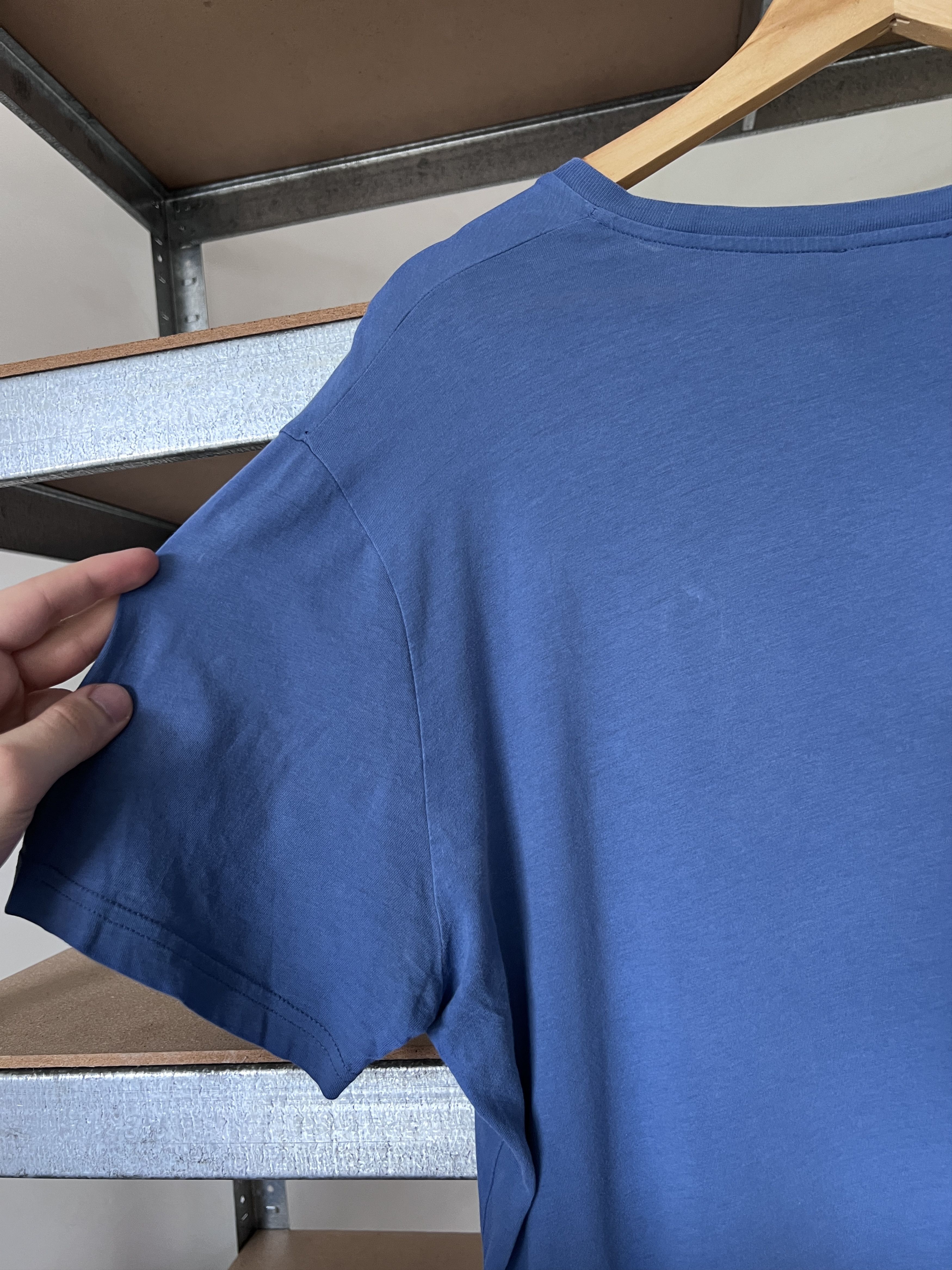 Vintage Vivienne Westwood Vintage Small Logo Blue Distressed Tee Size US XL / EU 56 / 4 - 19 Thumbnail