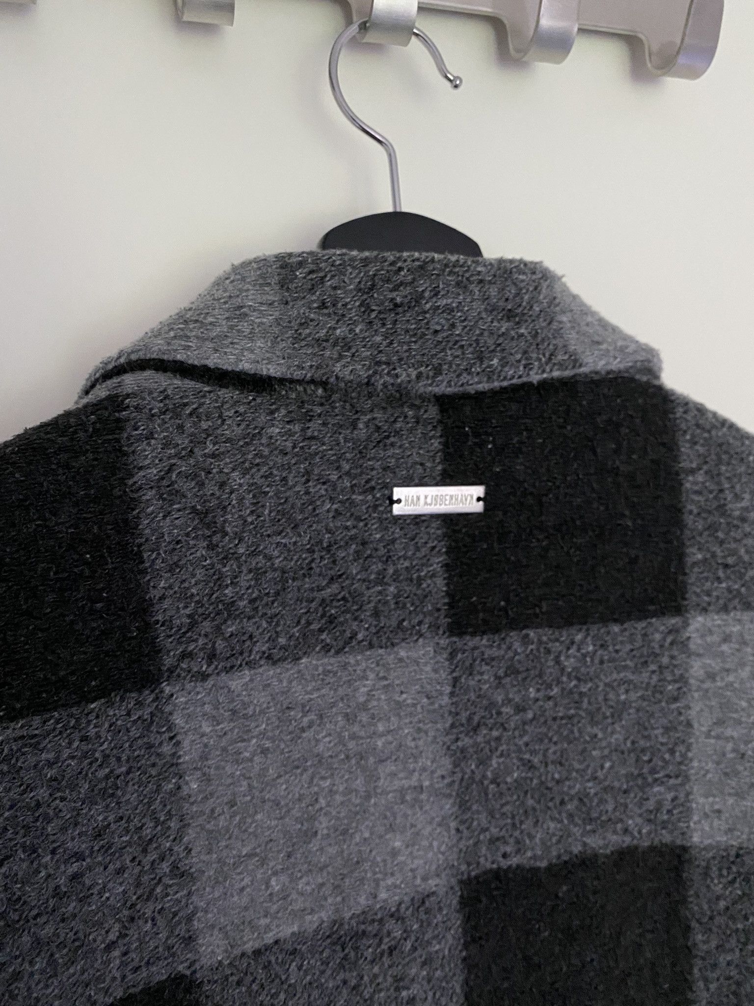 Han Kjobenhavn $810 - 48/M - Zip Boxy Jacket - Black/Grey Check Size US M / EU 48-50 / 2 - 13 Thumbnail