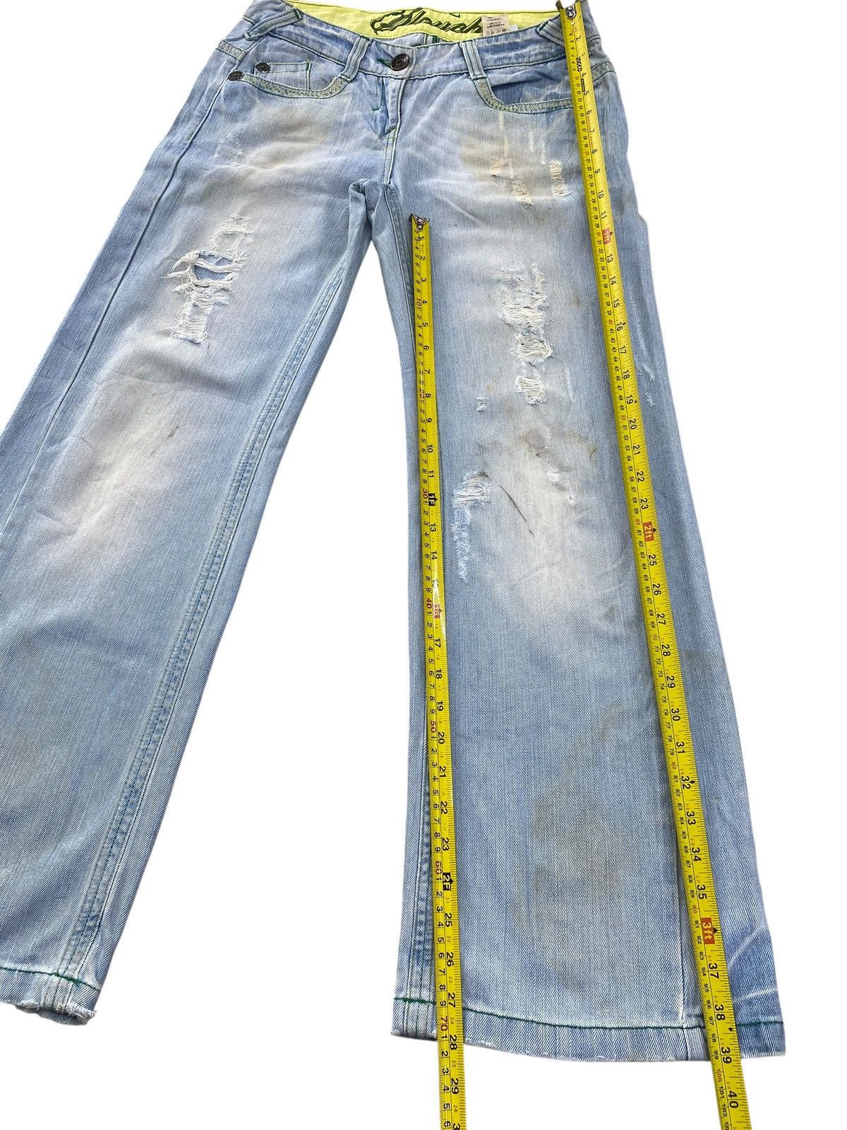 Japanese Brand Japanese brand Light Wash Distressed Style Flare Jeans Size US 30 / EU 46 - 8 Thumbnail