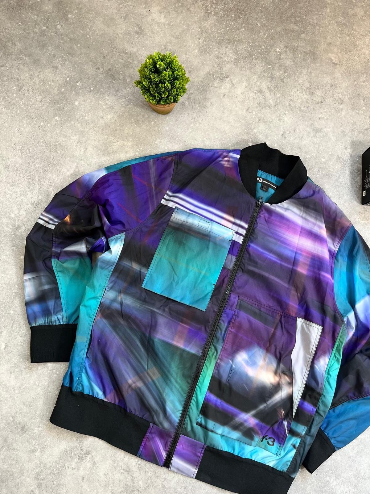 Japanese Brand RARE Yohji Yamamoto x Adidas JHope Galaxy Bomber Over Print Size US XL / EU 56 / 4 - 2 Thumbnail