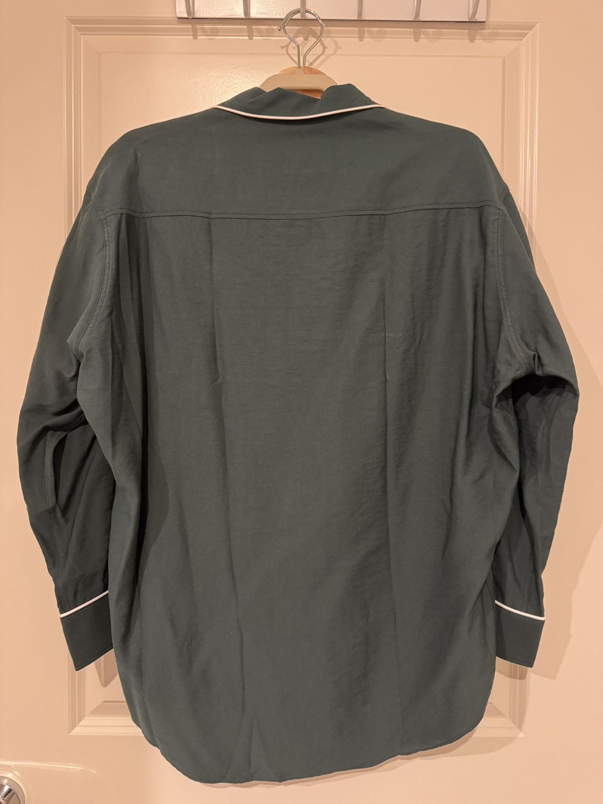 AMI AMI Paris SSENSE Exclusive Green Camp Collar Shirt Size US XXS / EU 40 - 3 Thumbnail