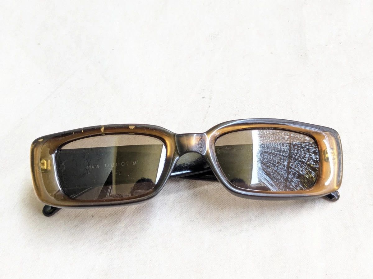 Gucci × Vintage Gucci Sunglasses GG2409/N/S Brown Y2K Size ONE SIZE - 4 Thumbnail