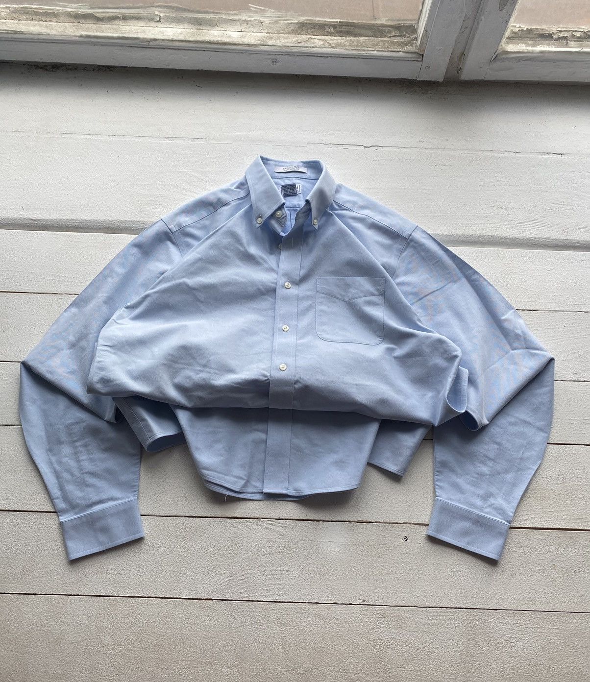 Designer × L.L. Bean × Vintage 00s L.L. Bean Blue Shirt Relaxed Fit Mens Vintage Size US L / EU 52-54 / 3 - 1 Thumbnail