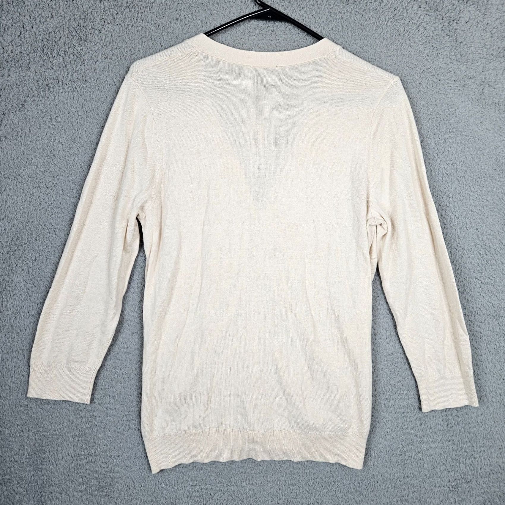 Ann Taylor ANN TAYLOR Women's V-Neck Cardigan Size M NEW Size M / US 6-8 / IT 42-44 - 2 Thumbnail