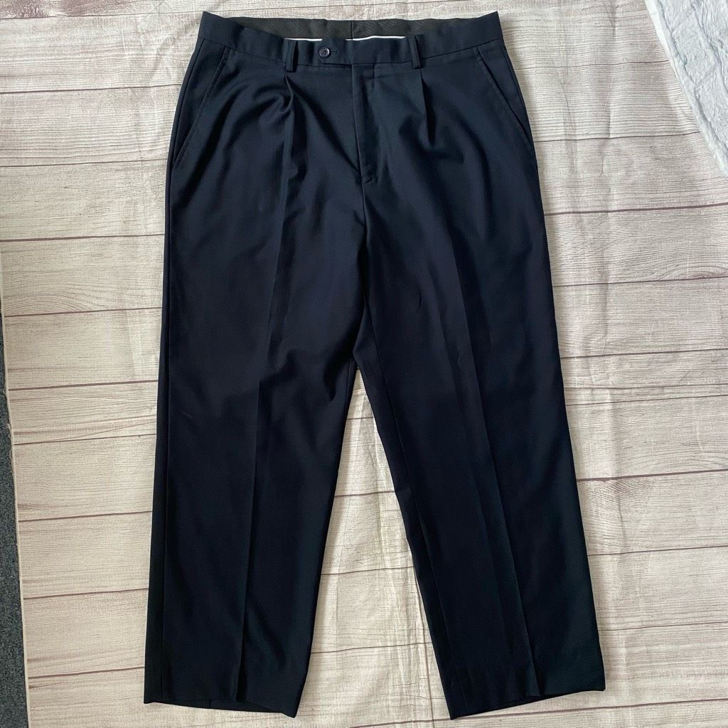 Giorgio Fiorelli Giorgio Fiorelli men 38/30 super Luxe pleated dress pants bl Size US 38 / EU 54 - 1 Thumbnail
