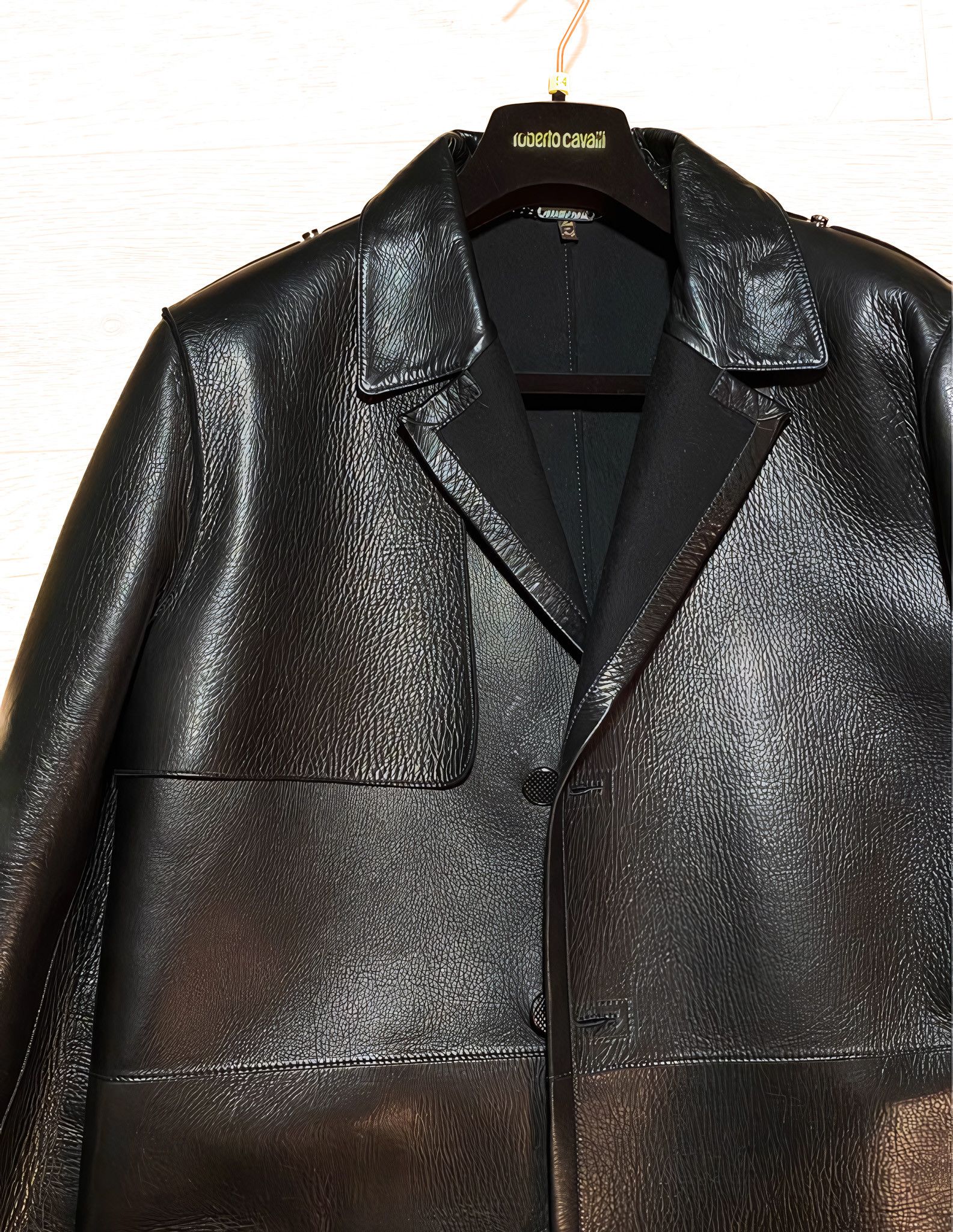 Roberto Cavalli LEATHER TRENCH COAT Size US L / EU 52-54 / 3 - 3 Thumbnail