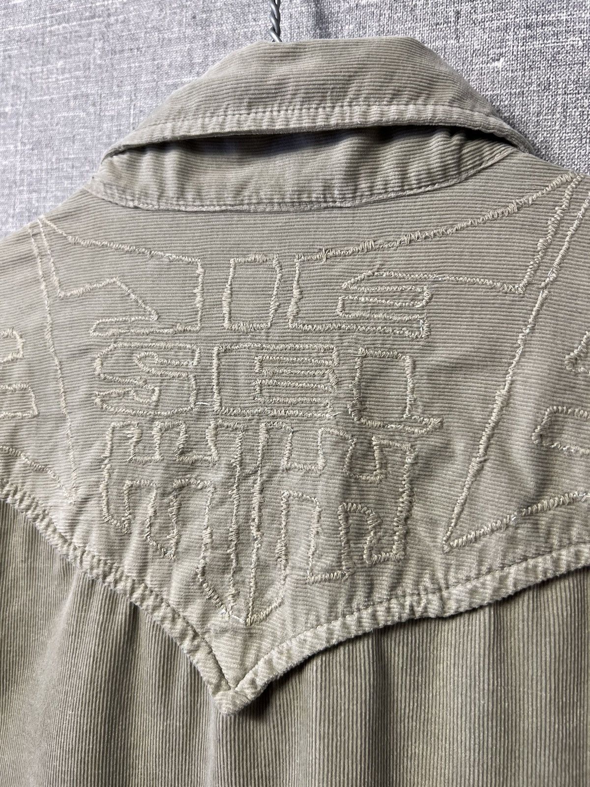 Diesel Vintage Diesel Corduroy Button Up Long Sleeve Shirt Big Logo Size US XL / EU 56 / 4 - 13 Thumbnail