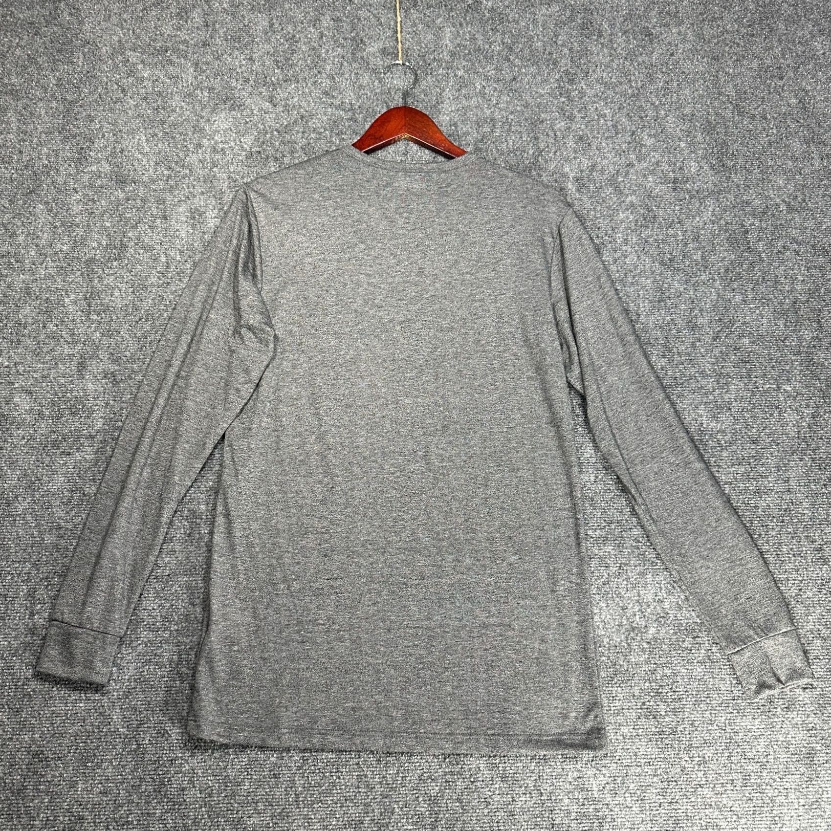 Vintage Heatkeep Top Womens Medium Gray Stretch Long Sleeve Cuffed Pullover Size M / US 6-8 / IT 42-44 - 6 Thumbnail