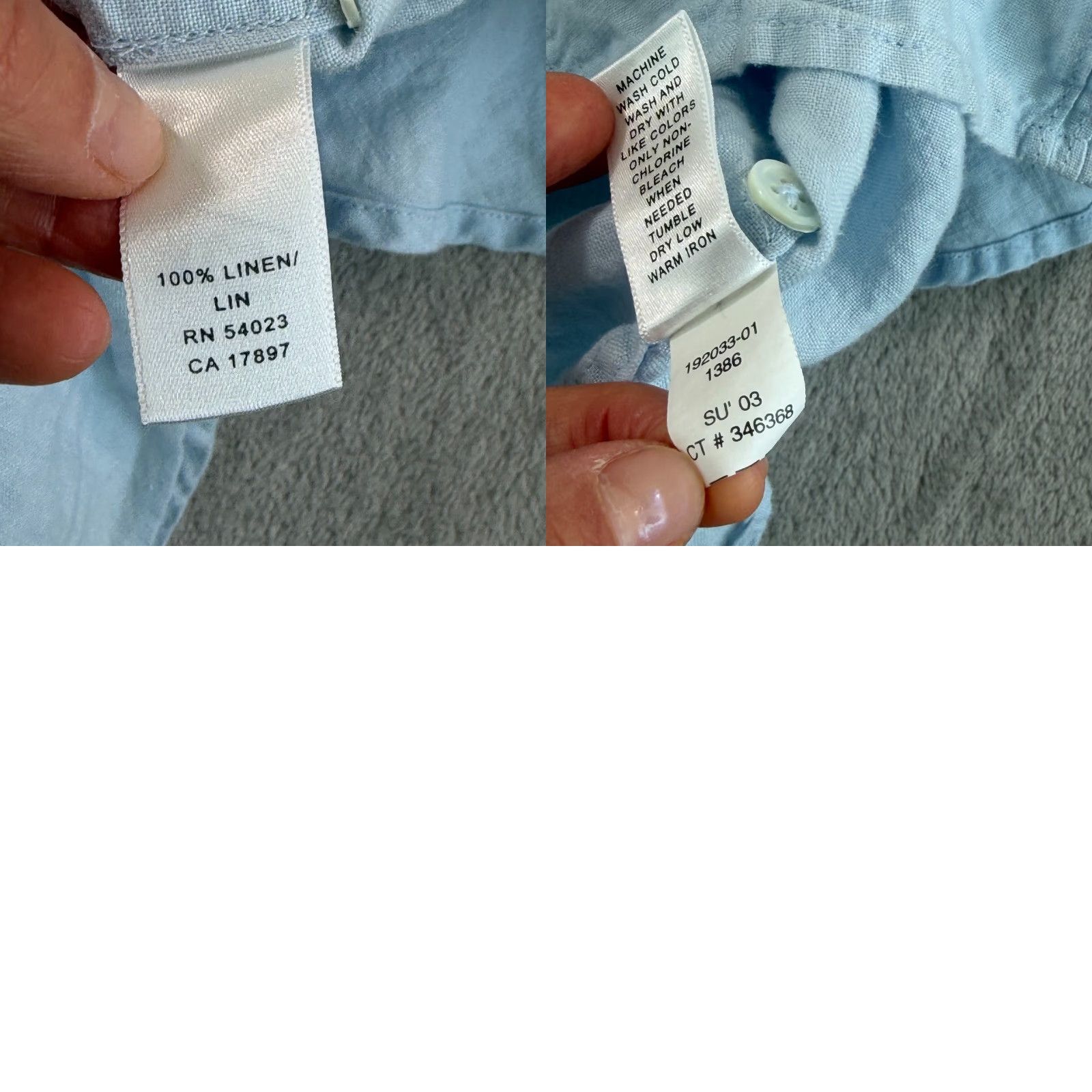 Banana Republic VINTAGE Banana Republic Shirt Men XL Blue Linen Loop Collar Pintuck Pullover Button-Up Size US XL / EU 56 / 4 - 8 Thumbnail