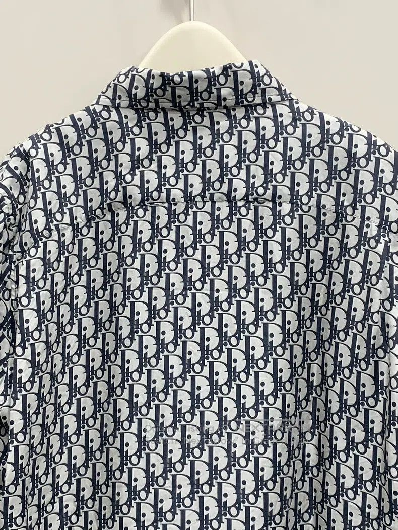 Dior Dior Silk full-print short-sleeved shirt black and white Size US XXS / EU 40 - 5 Thumbnail