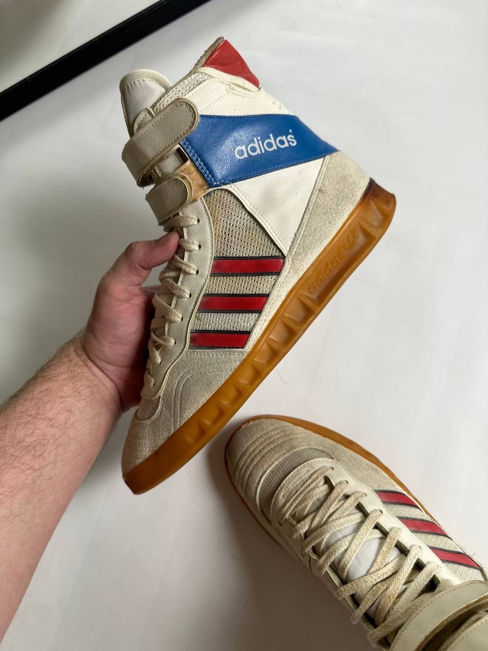 Adidas 70/80s Rare Adidas Made In West Germany High Shoes Size US 8 / EU 41 - 10 Thumbnail