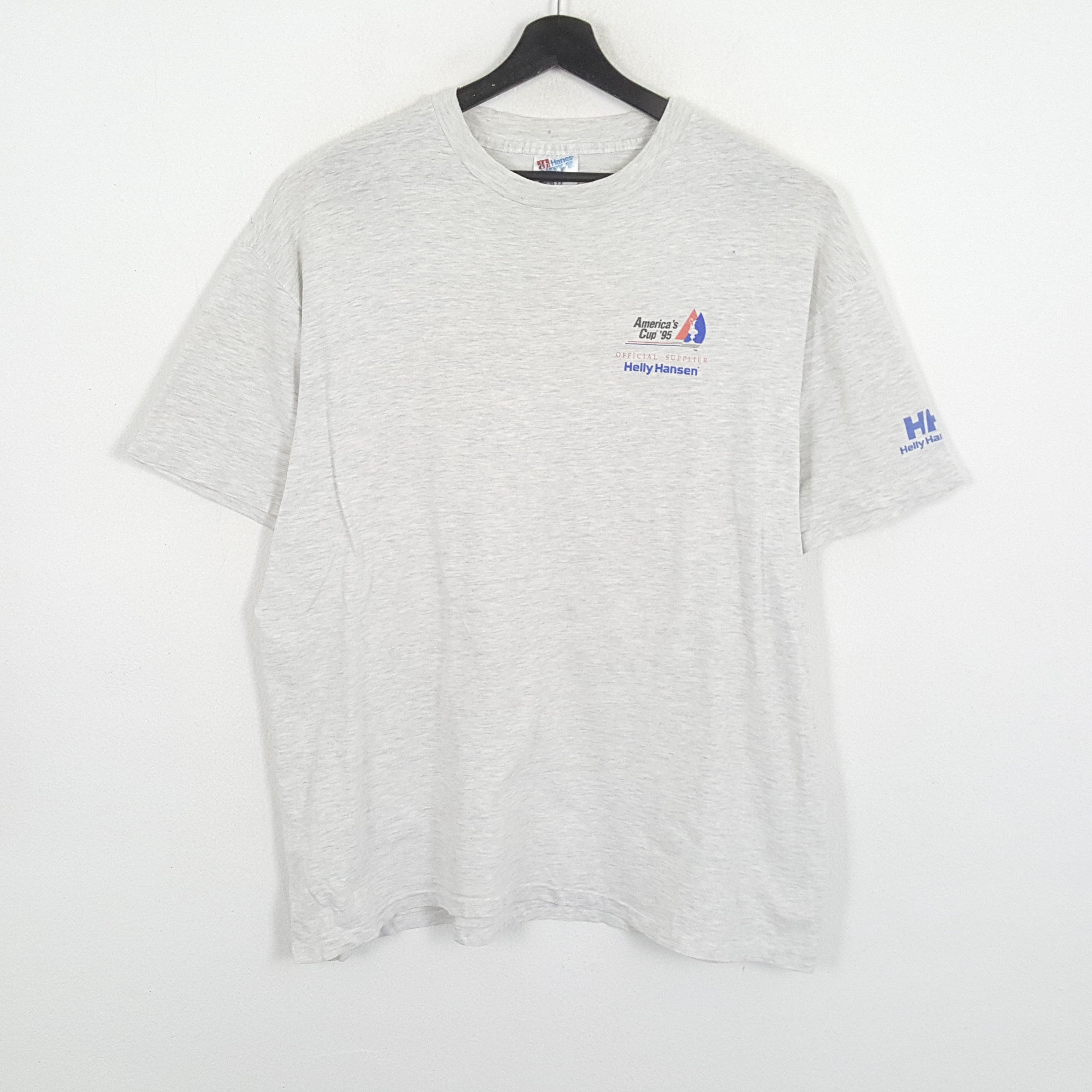Hanes × Helly Hansen × Vintage AMERICA CUP 1995 HELLY HANSEN Promo Style Vintage Tshirt Size US XL / EU 56 / 4 - 3 Thumbnail