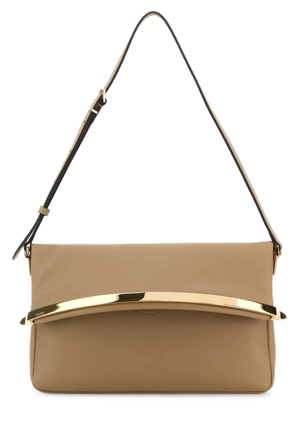 Tod's Beige Leather Shoulder Bag Size ONE SIZE - 1 Thumbnail