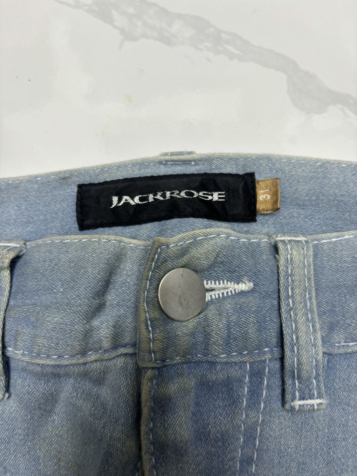 JACKROSE 🔥JACKROSE PATCHWORK DISTRESS SWEATPANTS JEANS Size US 31 - 9 Thumbnail