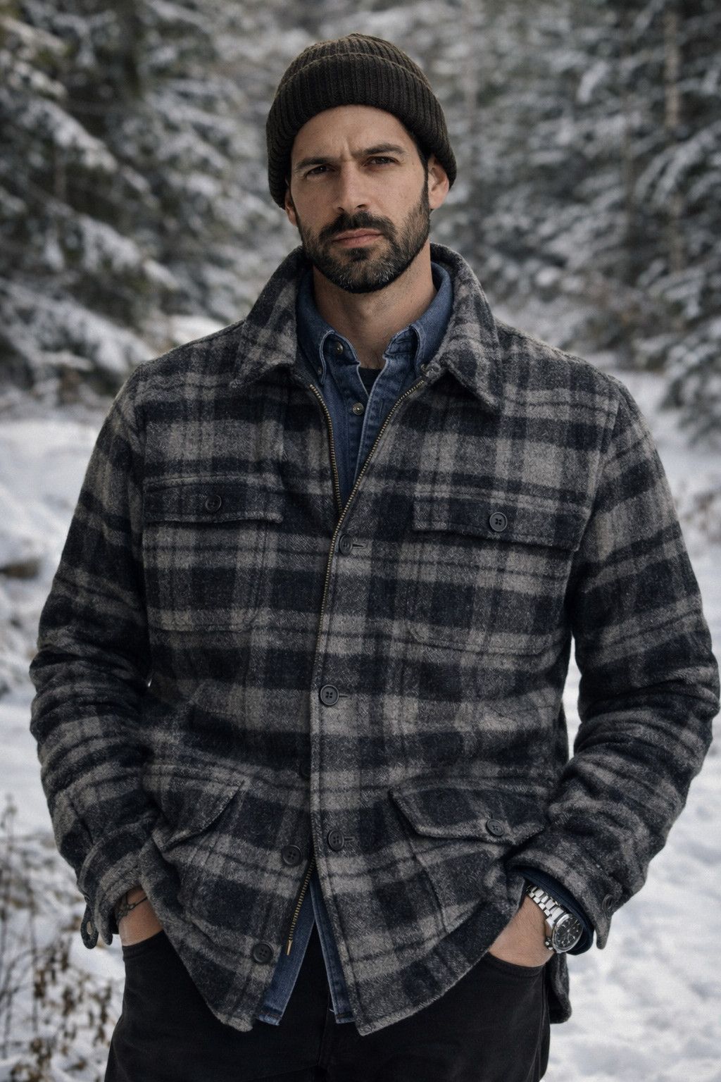 L.L. Bean Authentic L.L.Bean wool shirt jacket - Fashionella Size US L / EU 52-54 / 3 - 1 Thumbnail