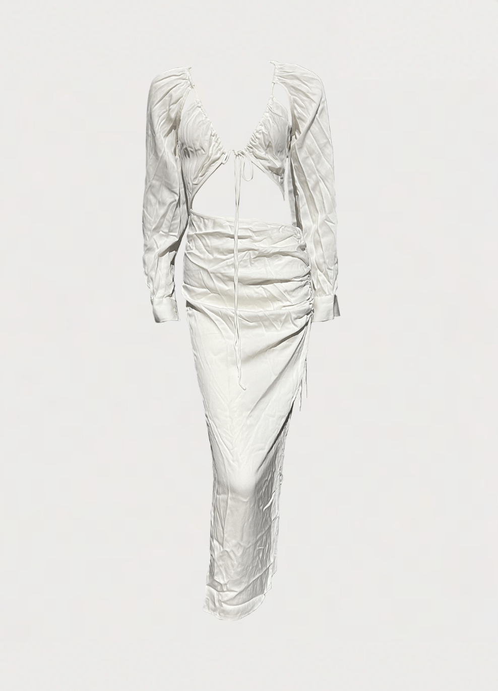 Christopher Esber Multi Panel Disconnect Ruched Halter Dress | Grailed