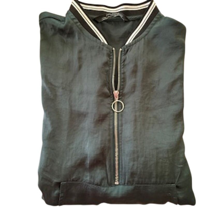 Zara Zara Women's Hunter Green Hi-Lo Embroidered Jacket Medium Size M / US 6-8 / IT 42-44 - 1 Thumbnail